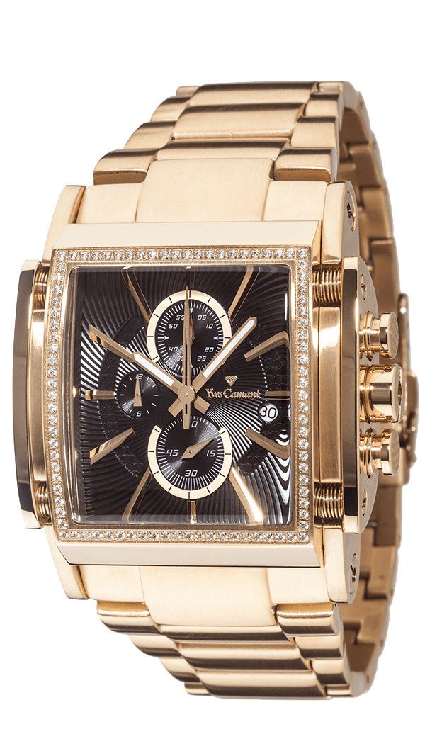 Yves Camani Quarzuhr ESCAUT, Datumsanzeige, separater Sekunde, kratzfestes günstig online kaufen