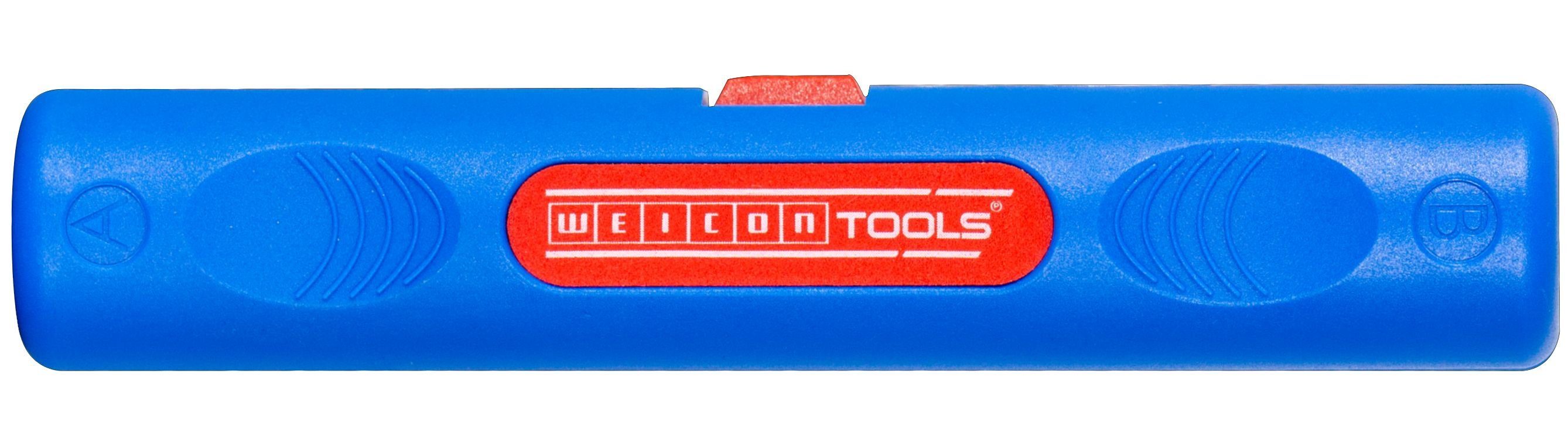 WEICON Abmantelungszange Coax-Stripper No. 2 Entmanteln & Abisolieren von 4,8 - 7,5 mm Ø, 1-tlg., Kabeltyp: Koaxialkabel, Antennen- und Übertragungskabel