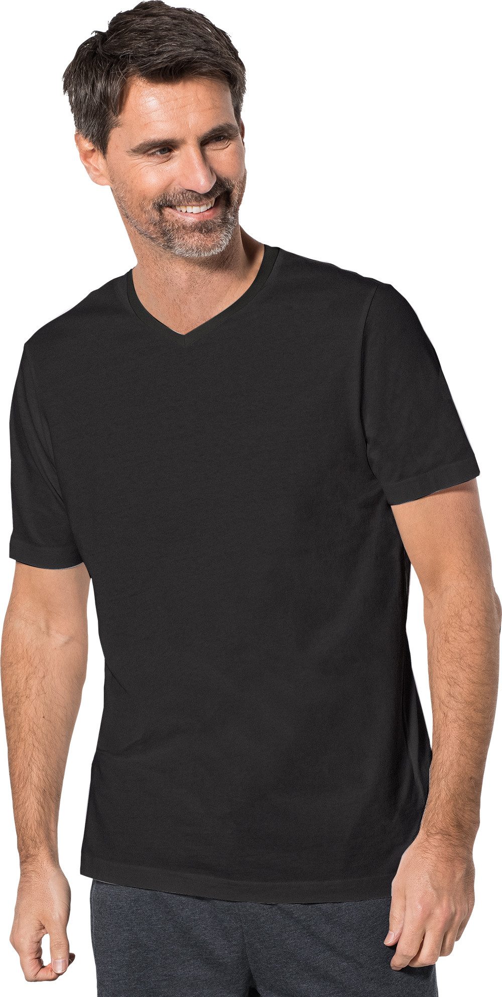 Otto Kern T-Shirt (5er-Pack) Kurzarmshirt aus hochwertiger, reiner Baumwolle