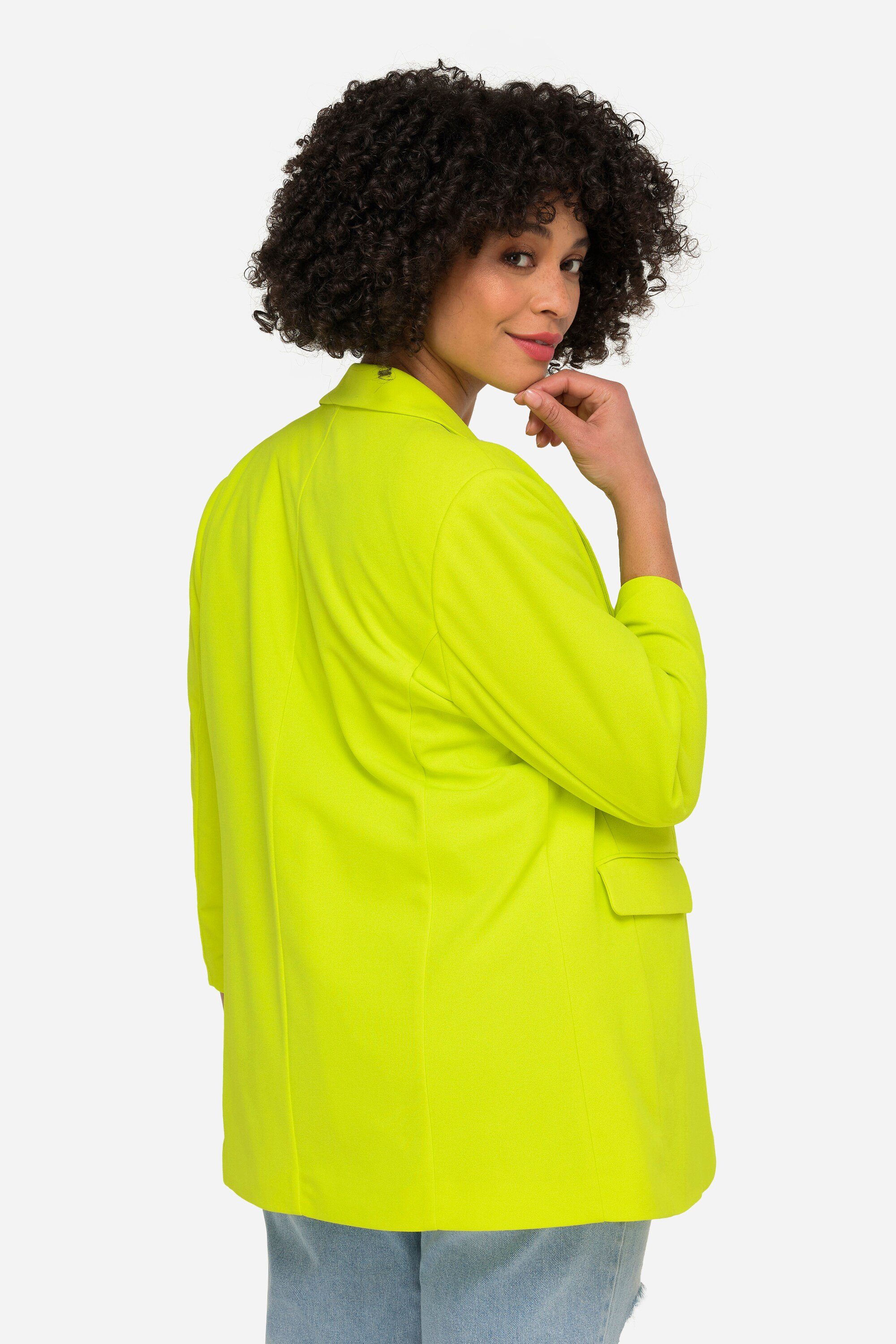 Angel of Style Blusenblazer Blazer offene Form Reverskragen Langarm