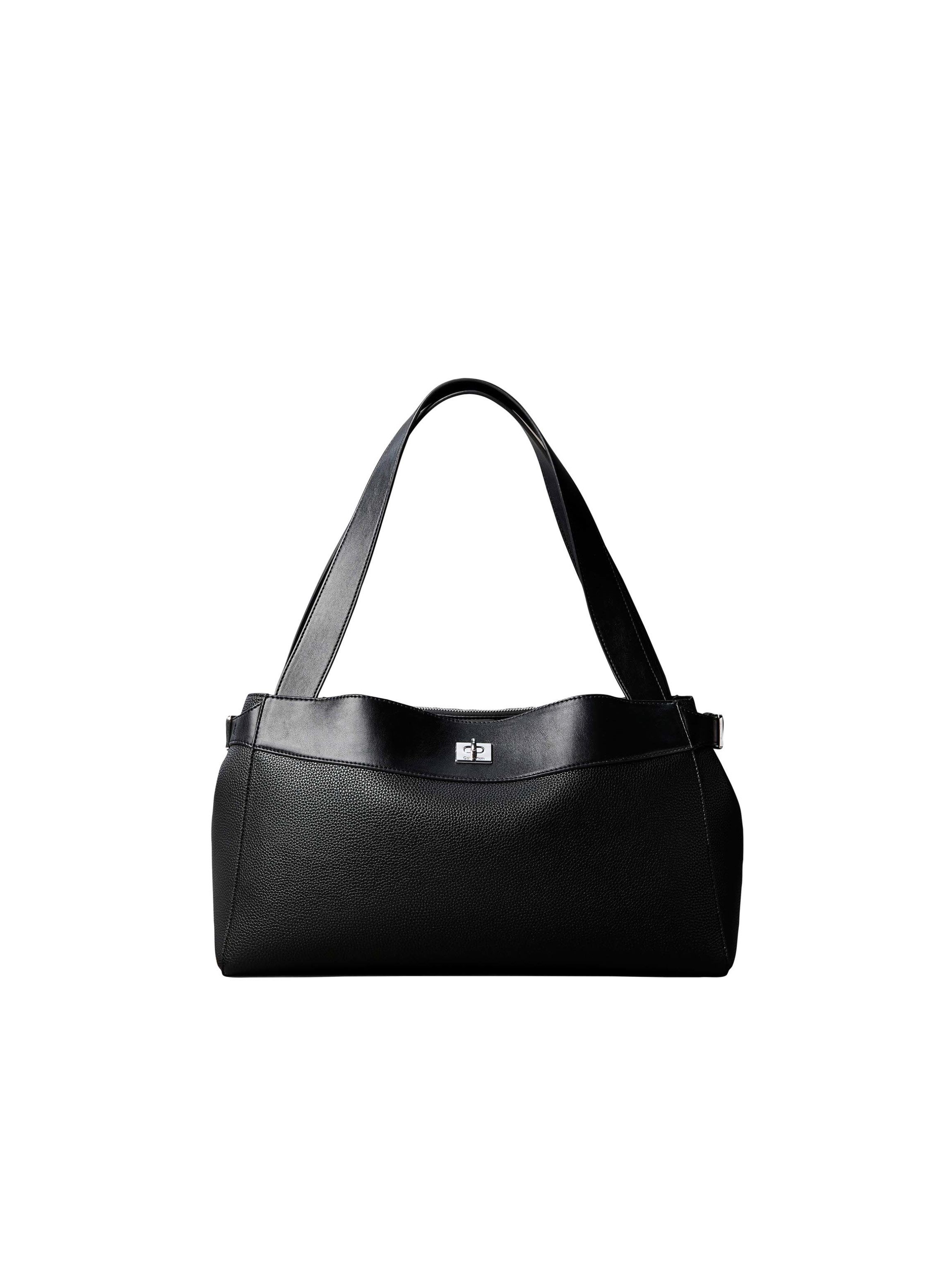 Calvin Klein Tragetasche MIX MEDIA WORK TOTE, Damen Handtasche, Schultertasche, Henkeltasche mit Drehverschluss