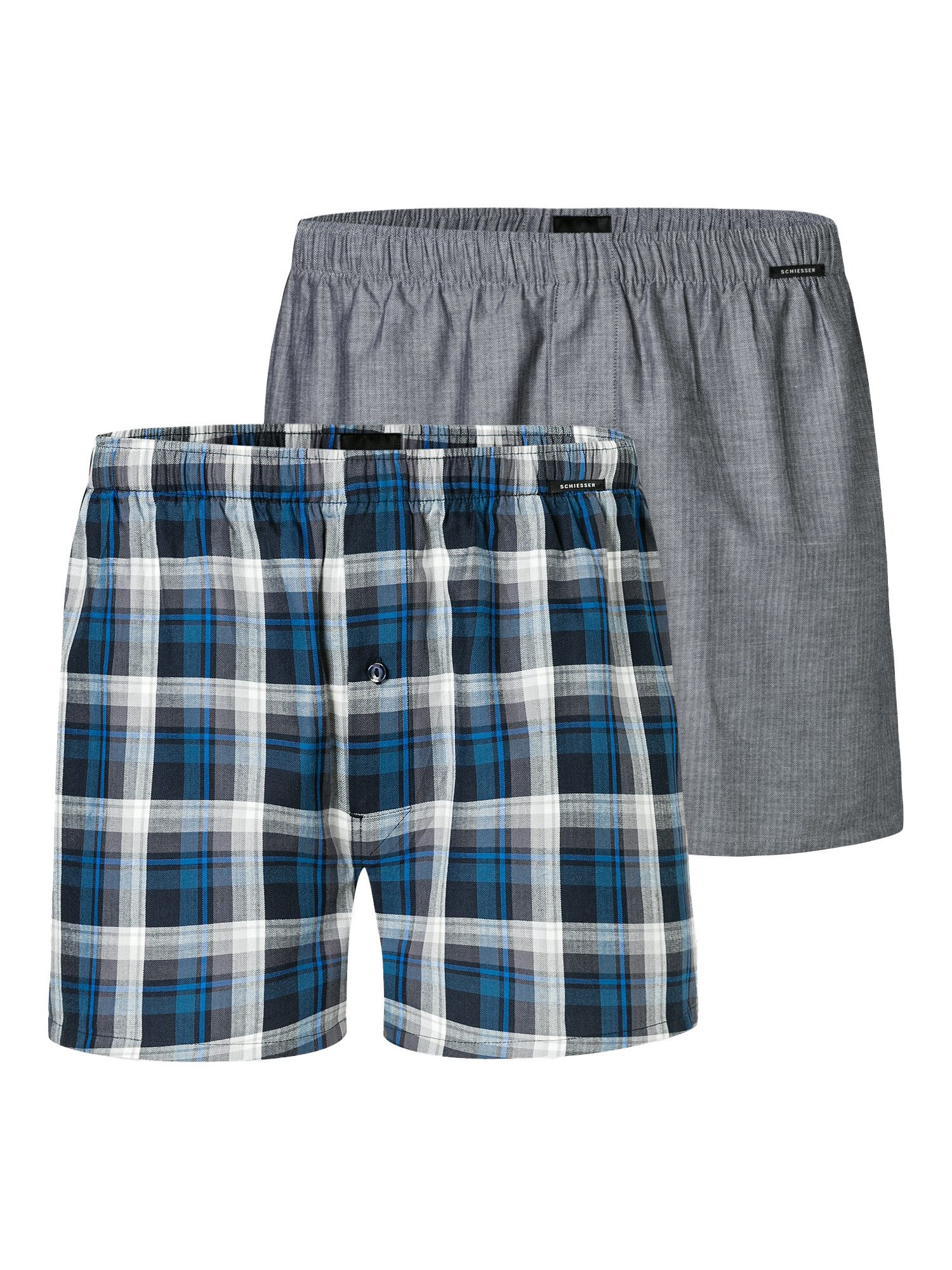 Schiesser Boxer Web (2-St) unterhose unterwäsche günstig online kaufen