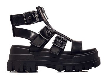 Buffalo Gld Zip Sandal Platform Vegan Nappa Schlappen