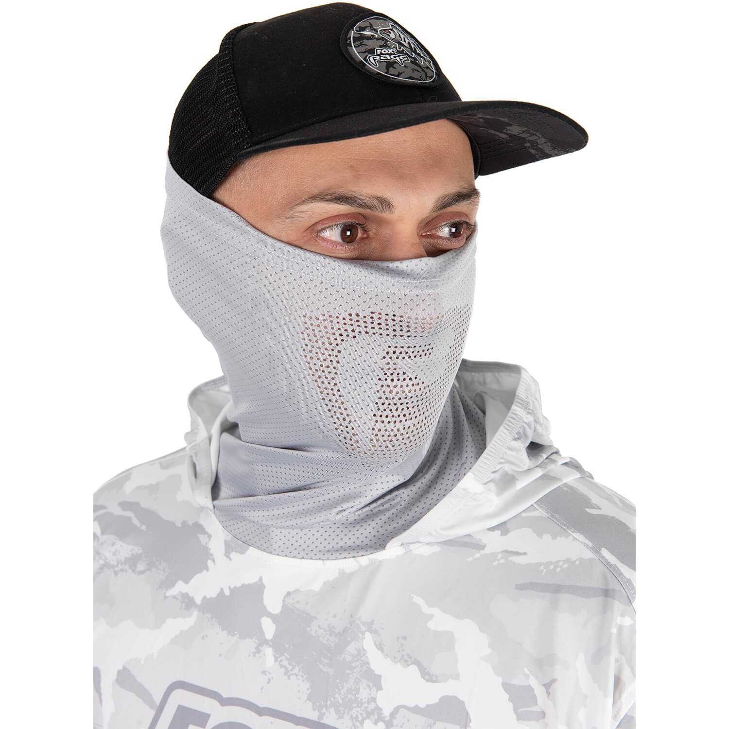 Fox Rage Kapuzenpullover Fox Rage UV Light Camo Hoodie Grau