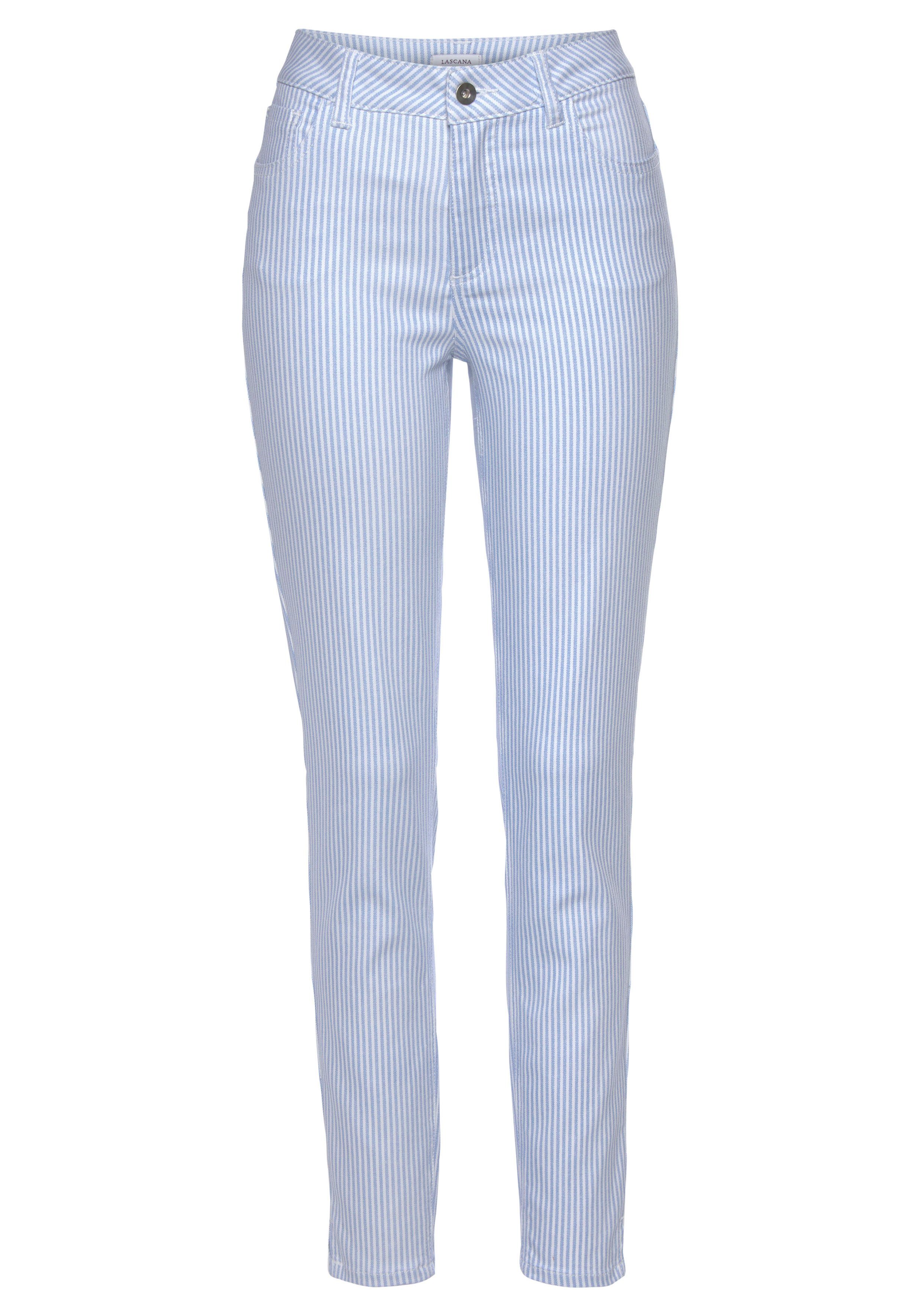 LASCANA Jeggings mit Streifenmuster, Skinny-Jeans aus günstig online kaufen
