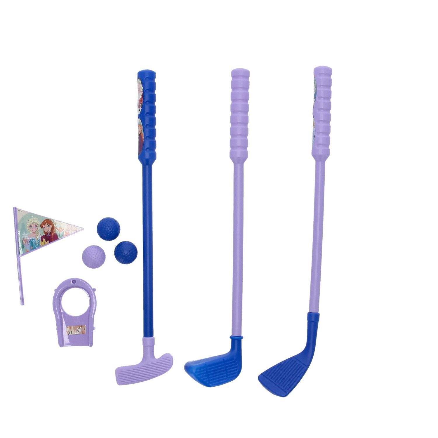 Disney Frozen Minigolf-Set Golf-Set für Kinder Mit Schlägern, Bällen & Golfloch