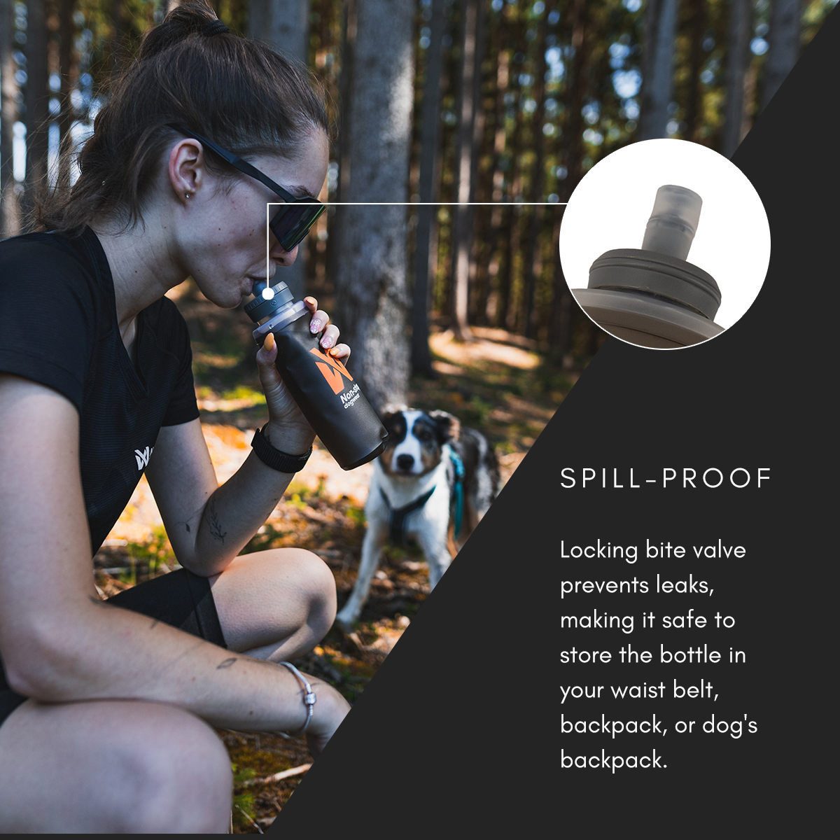 Non-stop dogwear Trinkflasche Softflasche NS Softflask 500 ml grau