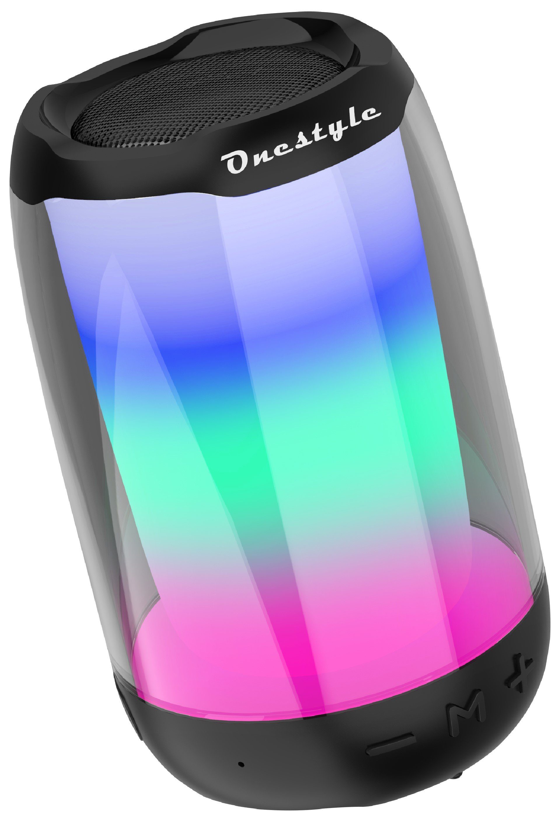 Onestyle Soundcolor-01 Bluetooth-Speaker (Bluetooth, A2DP, HSP, AVTDP, AVRCP, Klang) HFP, Beleuchtungseffekte, Hochauflösender