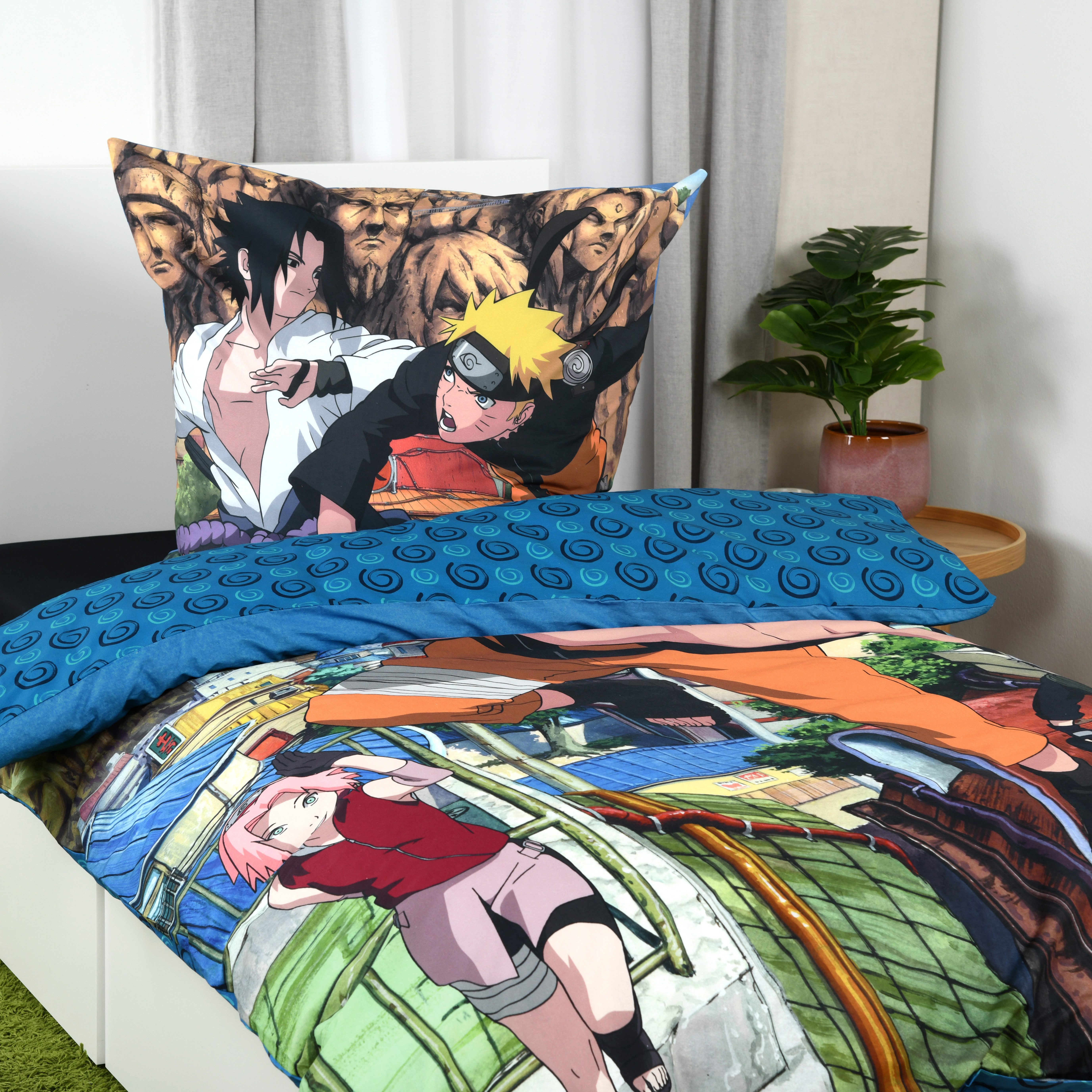 Naruto Bettwäsche Naruto Shippuden, Renforcé, 2 teilig, Wendebettwäsche