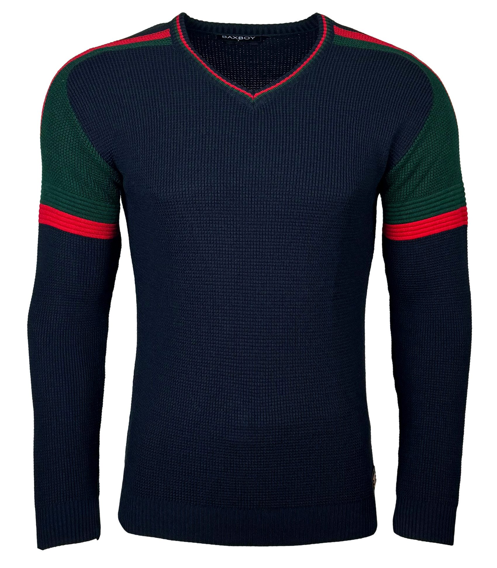 Baxboy Strickpullover BAXBOY Herren stylischer V-Neck Strick-Pullover B-523 günstig online kaufen