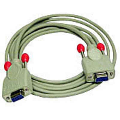 Lindy »Nullmodem-Kabel 9 pol. Kupplung/Kupplung 10m« Computer-Kabel, (10.00 cm), Seriell Anschlusskabel