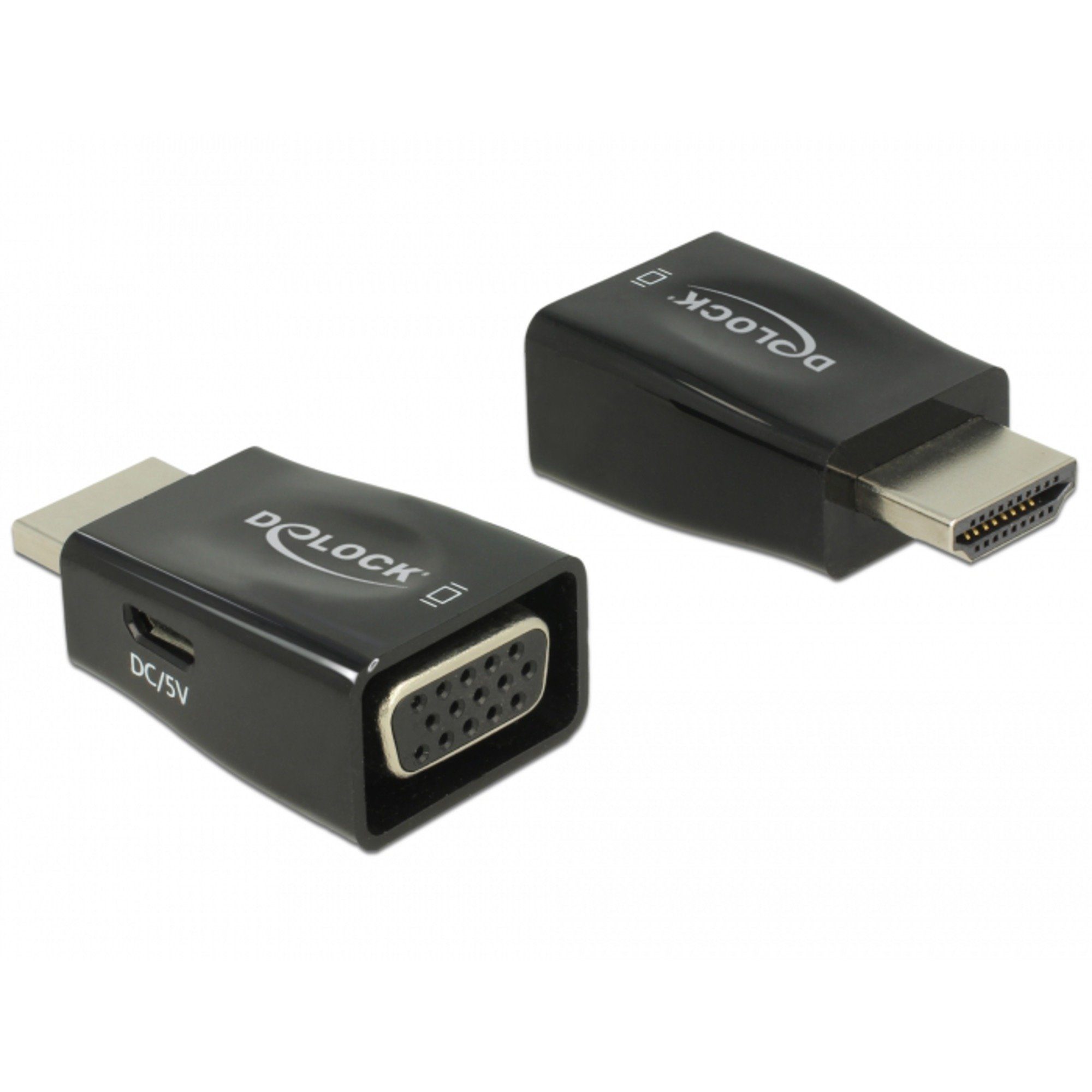 DeLOCK Adapter HDMI-A Stecker > VGA Buchse Audio- & Video-Adapter