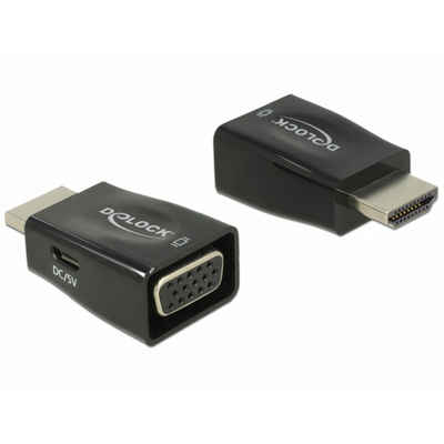 Delock Adapter HDMI-A Stecker > VGA Buchse Audio- & Video-Adapter