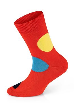 Happy Socks Basicsocken 4-Pack Kids Milkshake-Planet Dog aus nachhaltiger Baumwolle