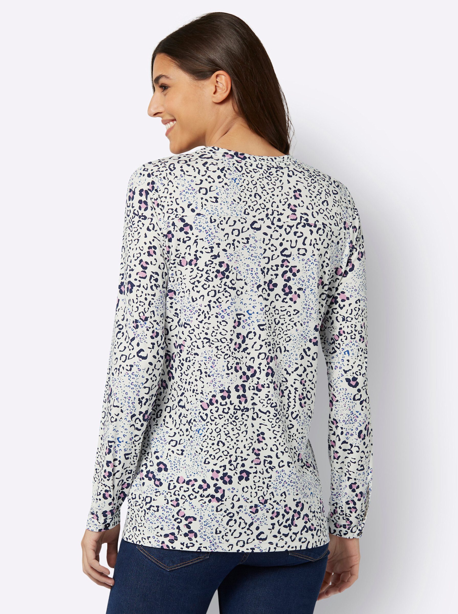 Sieh an! Klassische Bluse Jersey-Bluse . günstig online kaufen