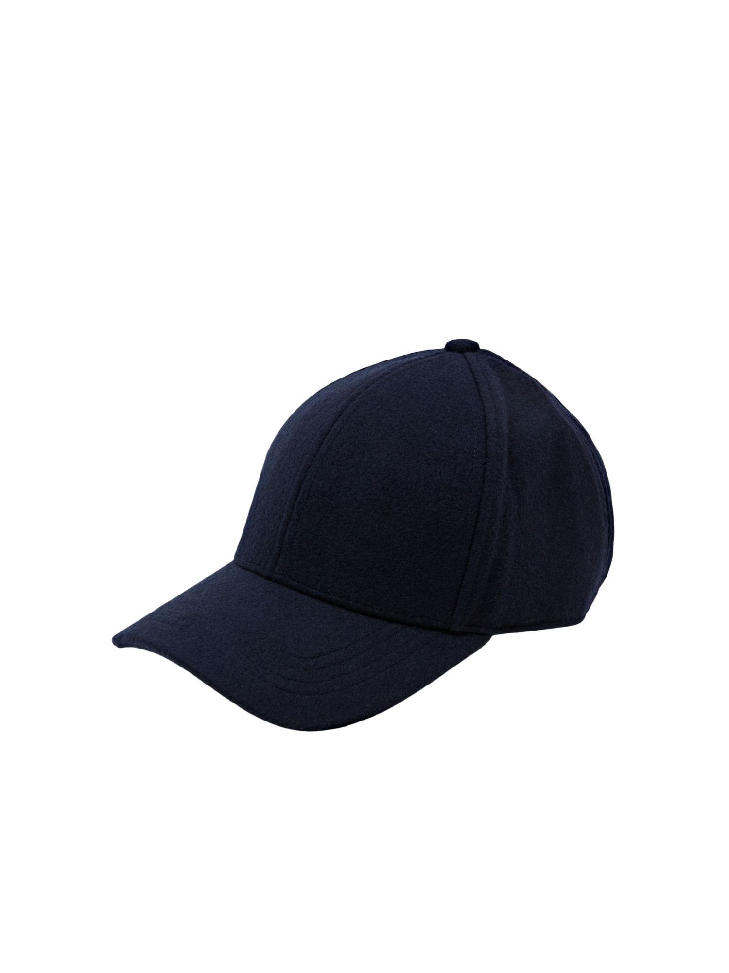 Esprit Baseball Cap Filz-Basecap aus Wollmix DARK BLUE | Baseball Caps