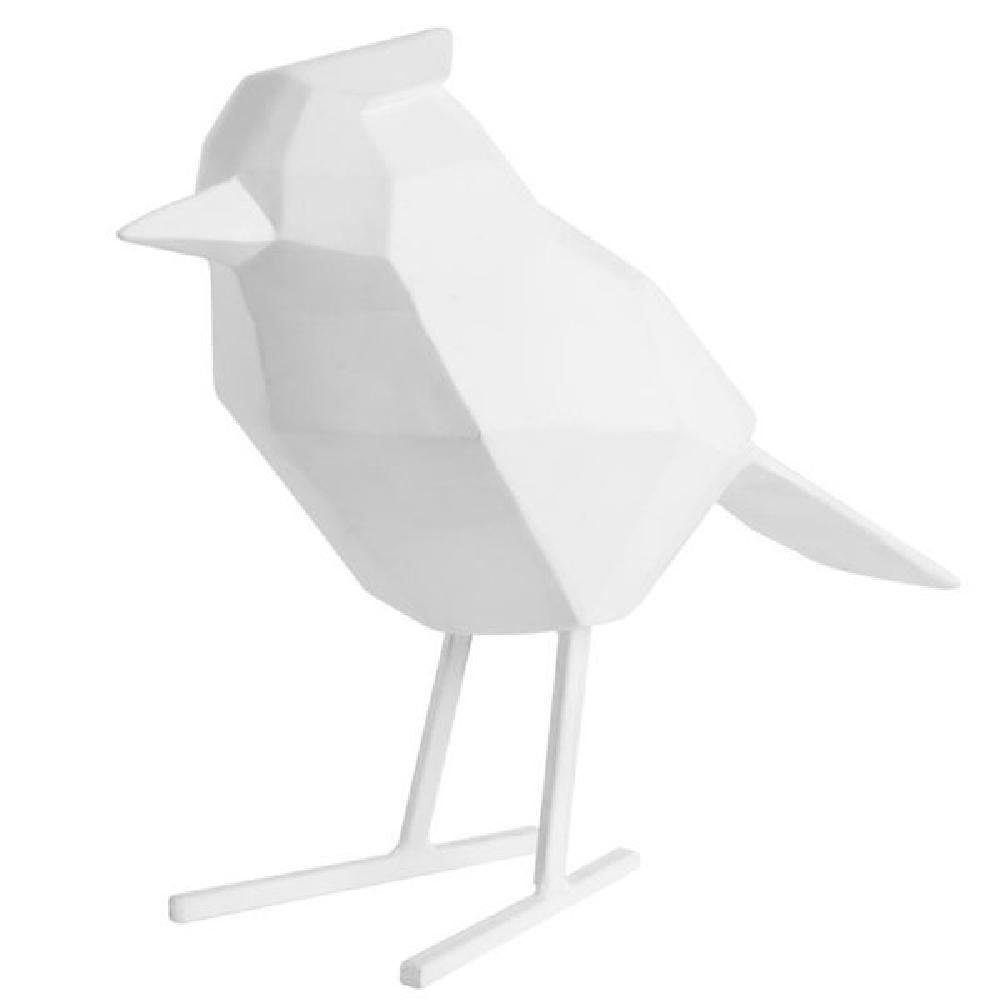 (Groß) Present Time Dekofigur Vogel Skulptur Weiß