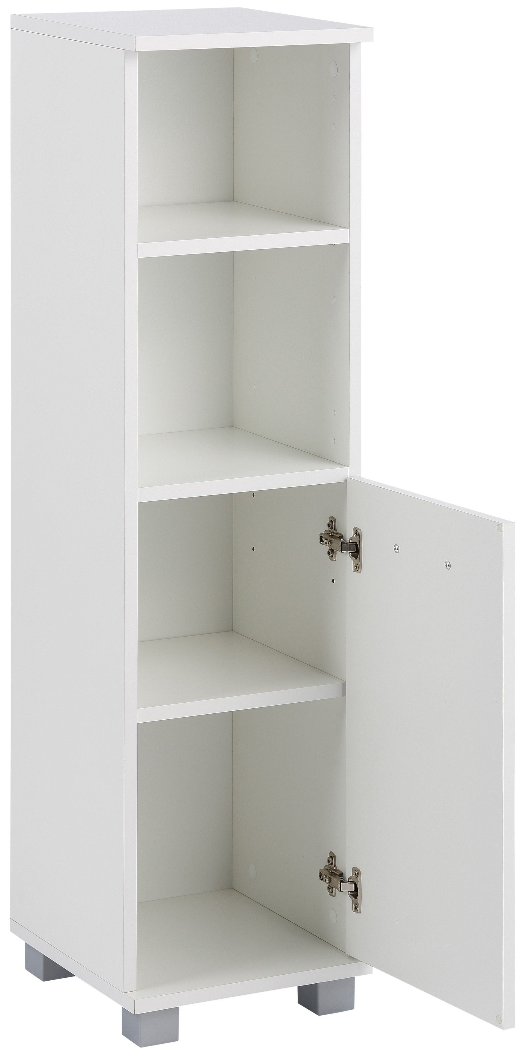 Midischrank Fächern offenen mit Weiß Emmi 2 Metallgriff, 110,5 Schildmeyer cm, Höhe praktischen