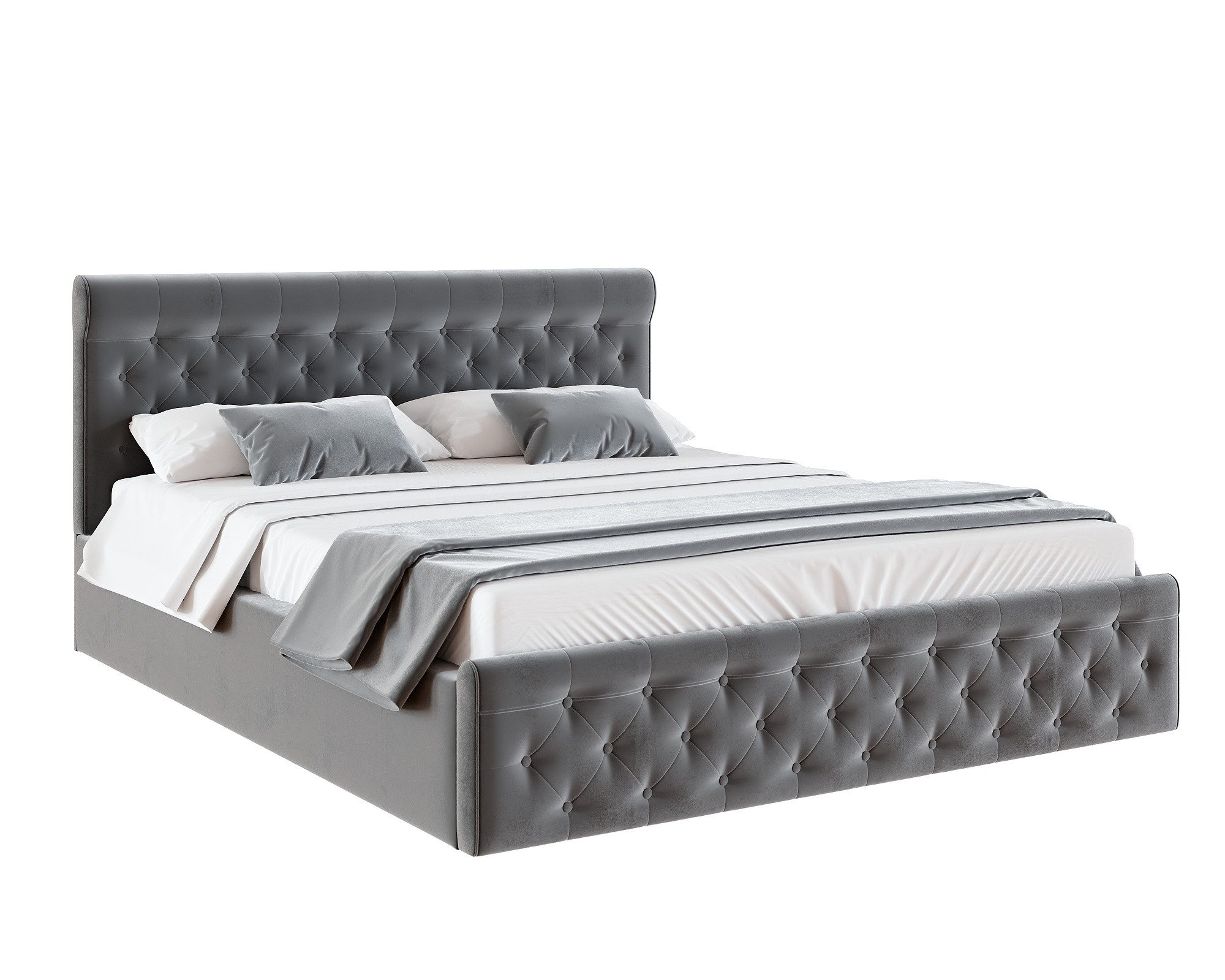 thematys Polsterbett 120x200–180x200 cm – Velours Samt Bett mit Bettkasten & Lattenrost (Optional mit 23 cm Taschenfederkern-Matratze H2 - hydraulisches Stauraumbett)