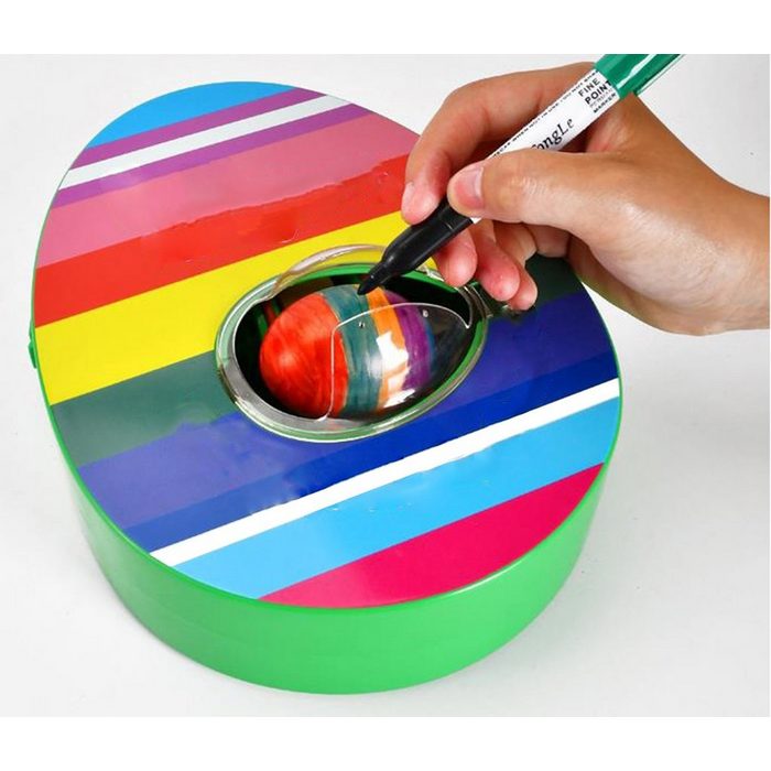 Housruse Osterei Rainbow DIY Egg Painter Doodle Painting Kit Easter Egg Toys