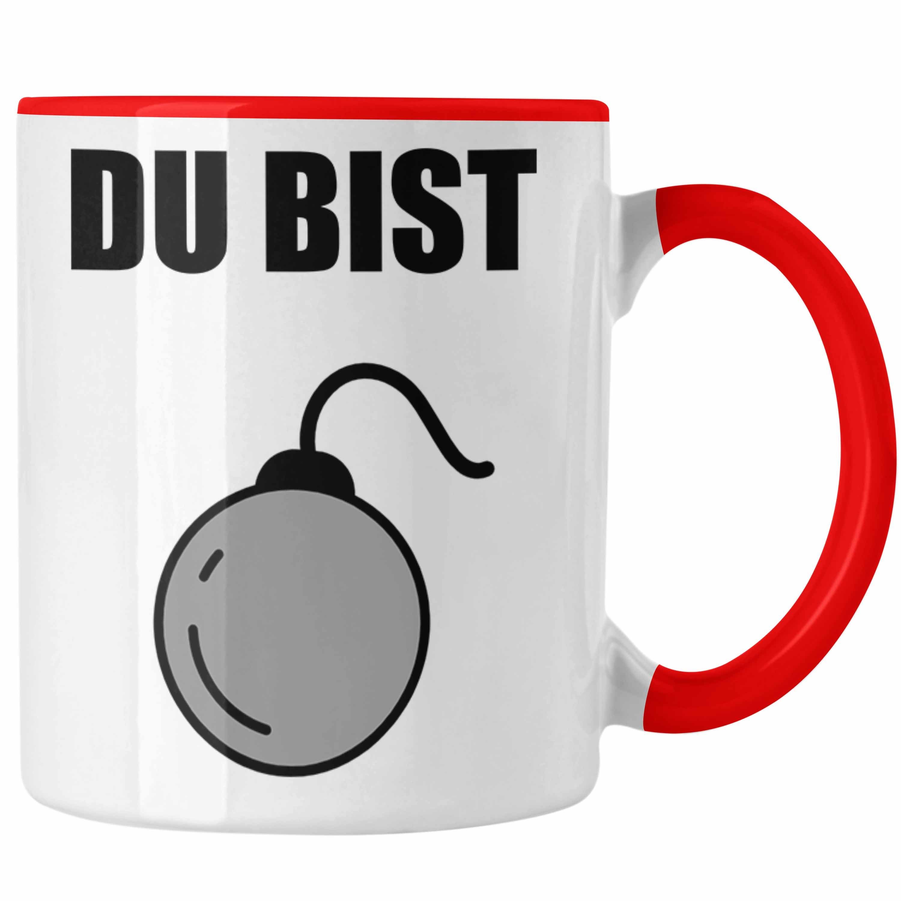 Trendation Tasse Trendation Du Bist Bombe Lustige Tasse mit Spruch
