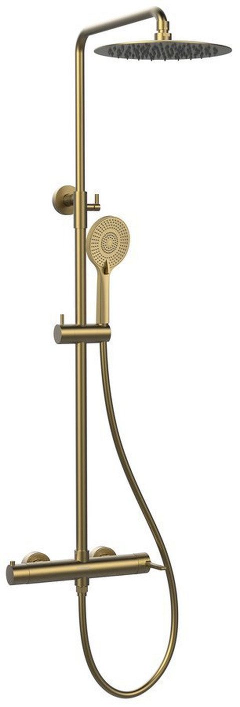 Sapho Duschsäule ICONIC Duschsäule mit Hebelarmatur, Gold matt, Höhe 118,1 cm, Sapho-AF139GB