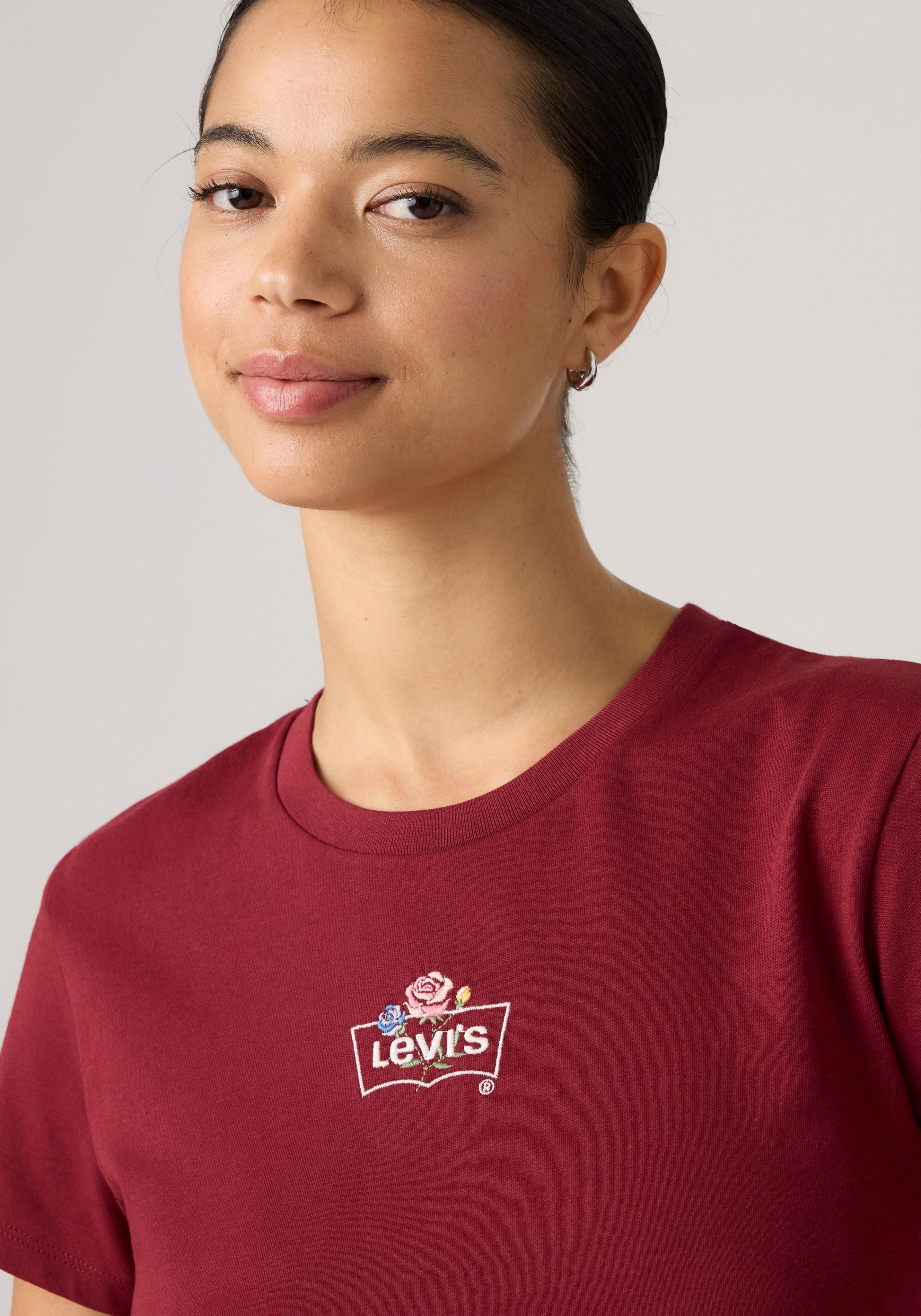 Levi's® T-Shirt THE PERFECT TEE mit Batwing-Logoprint – Bild 4 von 4
