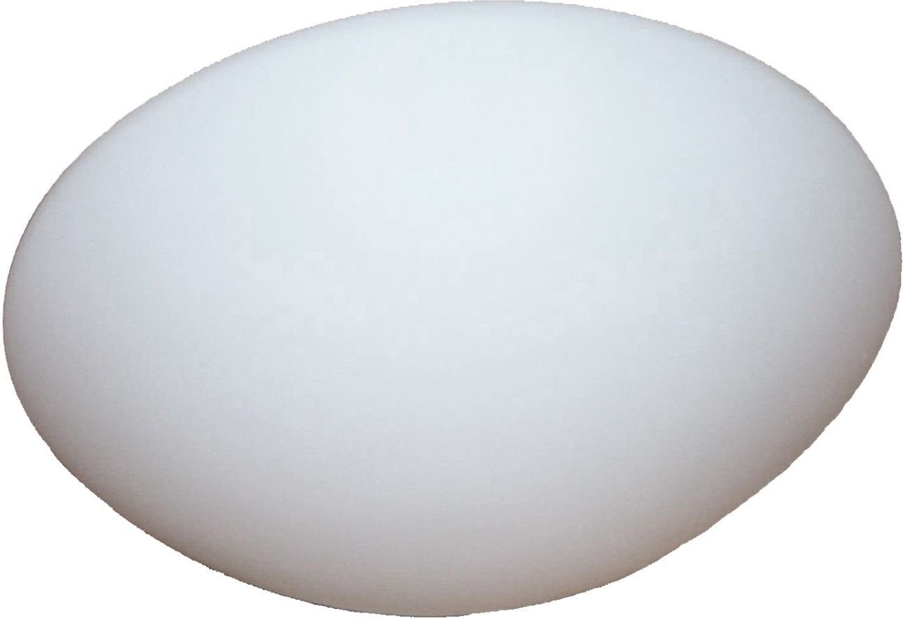 Wohnzimmer Flur Leuchtmittel, Ø35 Deckenlampe cm E27 Glas Deckenleuchte Weiß Beleuchtung ohne Licht-Erlebnisse PLAFONNIERE,