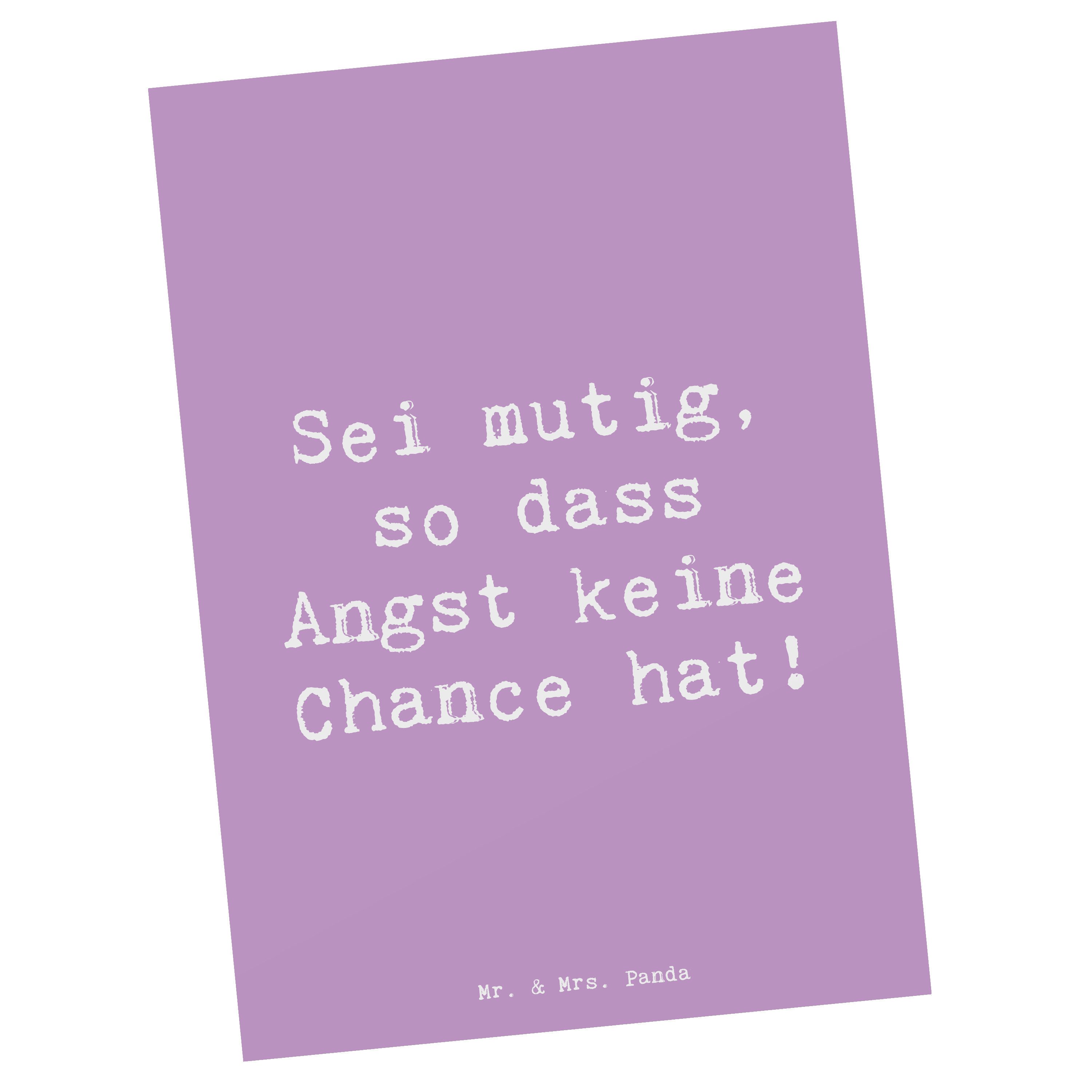 Postkarte Angst überwinden - Lavendeltraum - Geschenk, Mut, Vertrauem, Fantasie