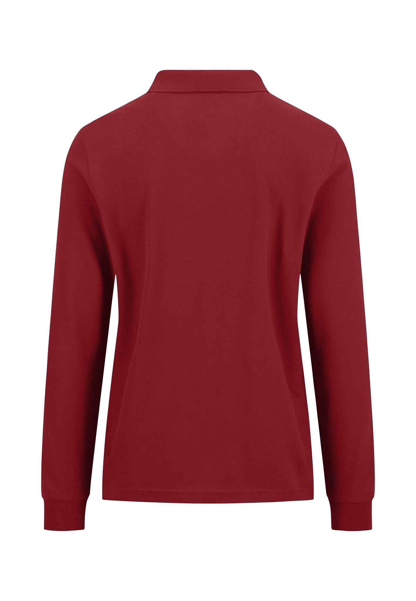 FYNCH-HATTON Langarm-Poloshirt Polo, Longsleeve, Premium Cotton garnet red
