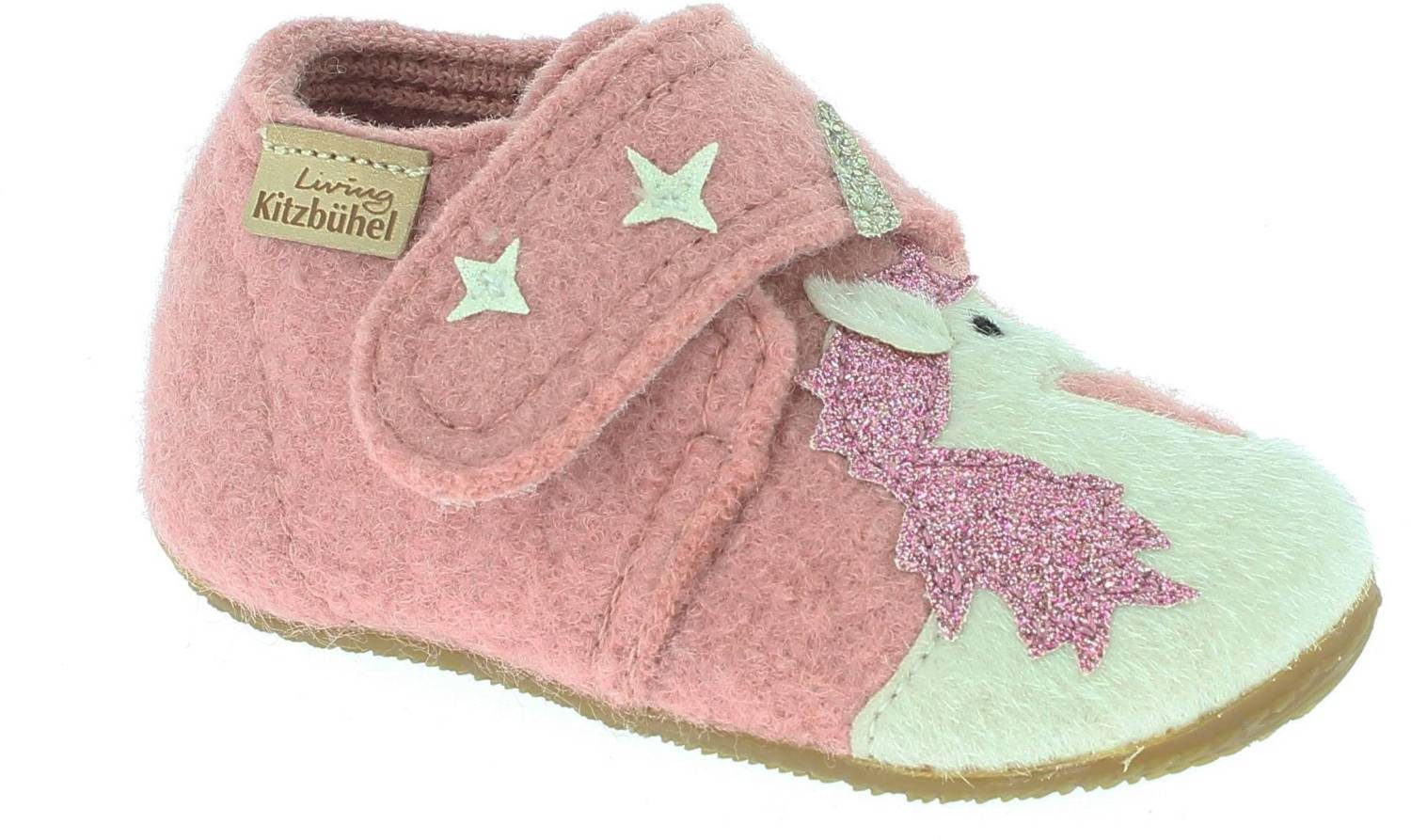 Living Kitzbühel Living Kitzbühel Babyklettschuh Einhorn & Stern Ash Rose Slipper