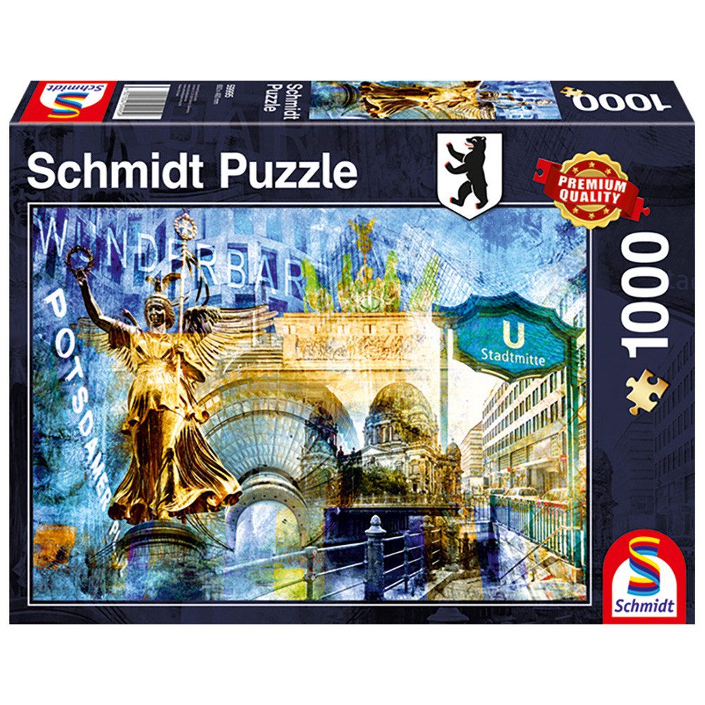 Schmidt Spiele Puzzle Puzzle Berlin Edition 1000 Teile, Puzzleteile