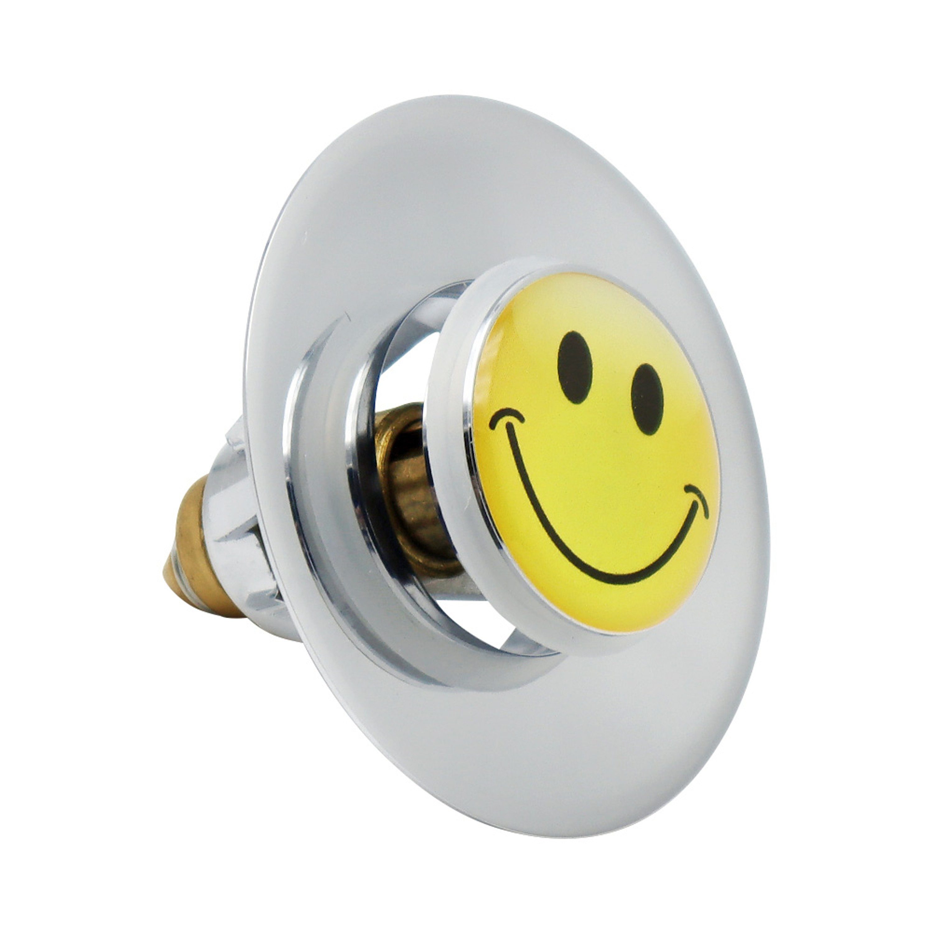 Dusbad Badaccessoire-Set Dusbad Pop Up Universal Waschbeckenstöpsel Smiley günstig online kaufen