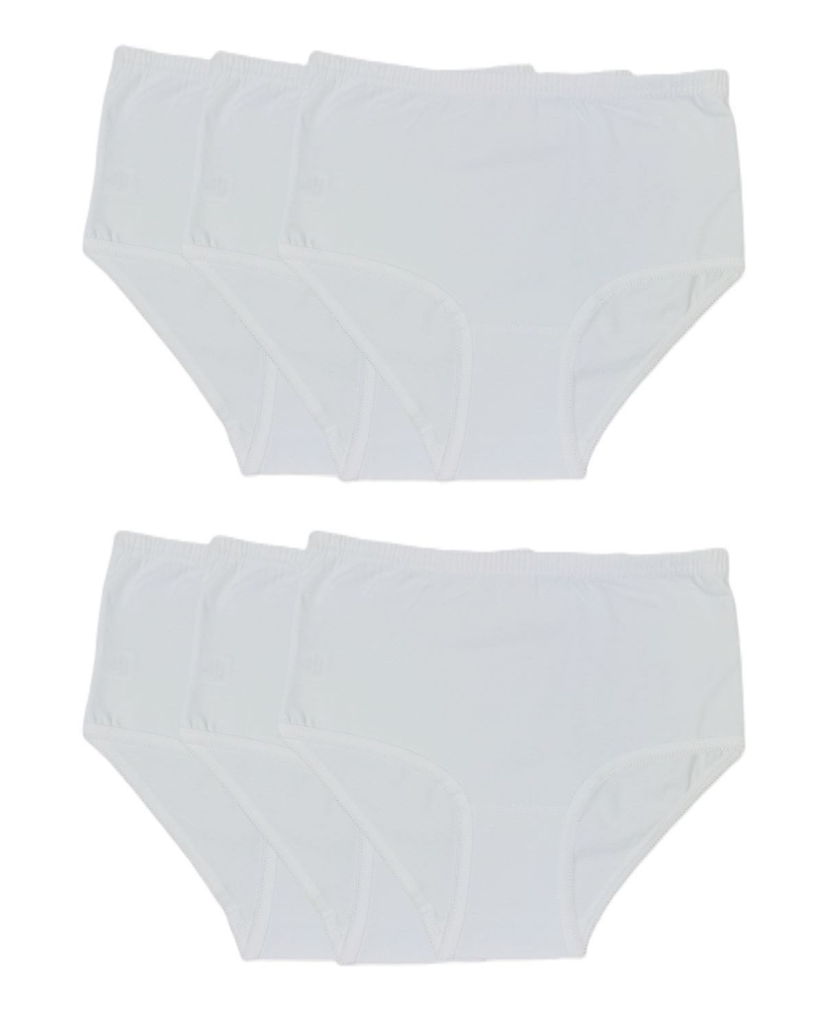 Taillenslip Damen Taillenslip Baumwolle mit Elasthan 6er Pack