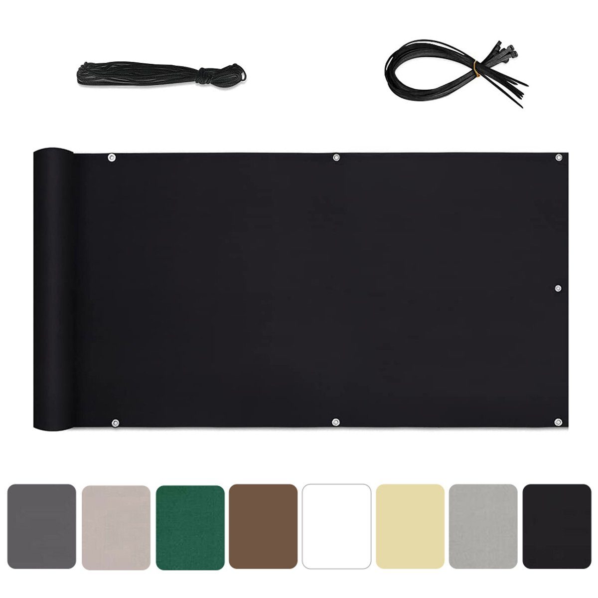 Sekey Balkonsichtschutz Polyester Balkonbespannungen Sichtschutz Garten Zau günstig online kaufen