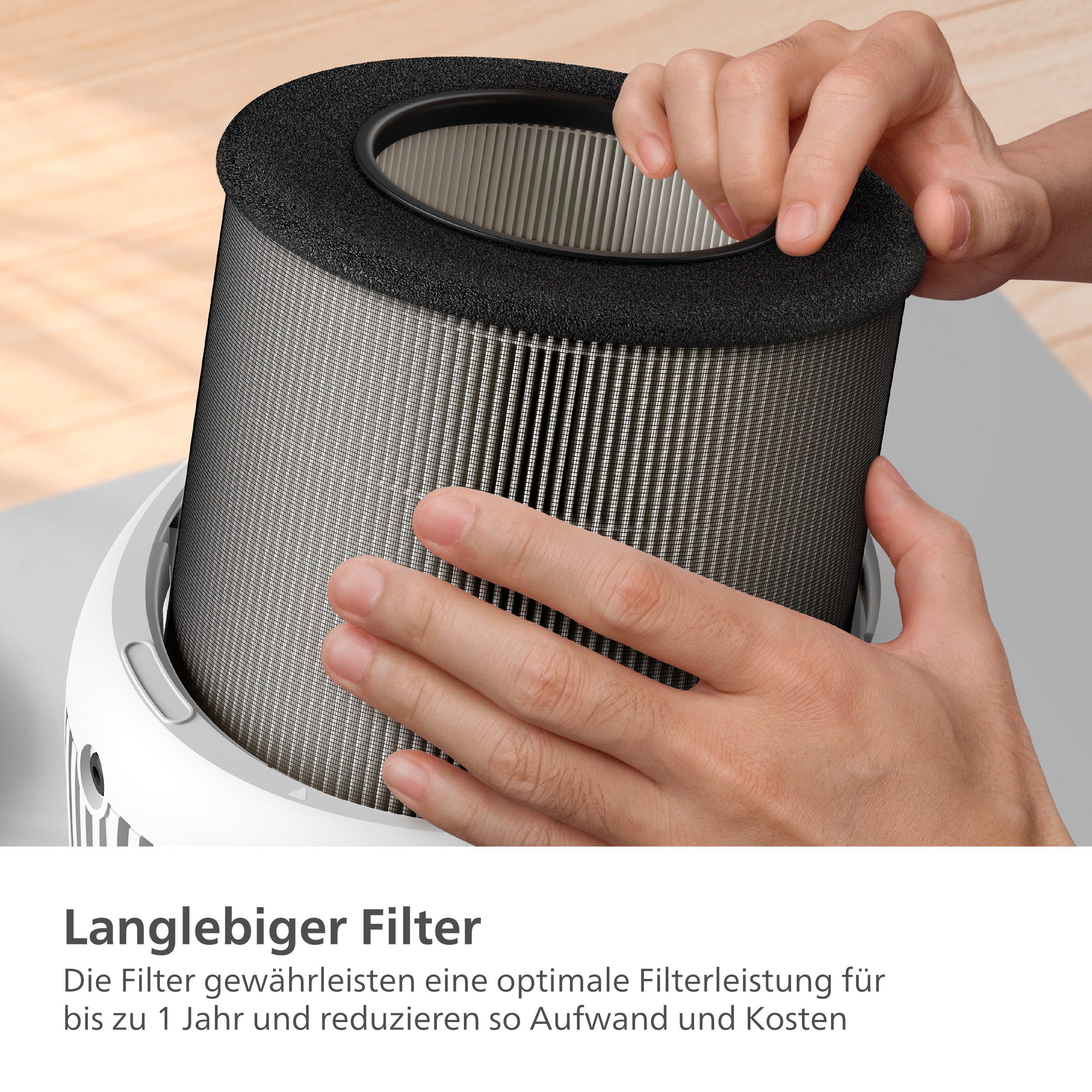 Philips HEPA-Filter FY0900/30 kompatibel mit Philips Luftreinigern 900 und 800 Series, Zubehör für 900 und 800 Series (AC0920, AC0921, AC0817, AC0819, AC0820), bis zu 1 Jahr verwendbar, 2-Schichten-HEPA-Filtersystem