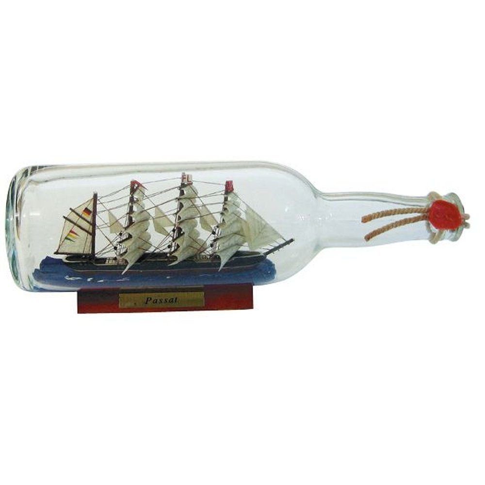 Dekoobjekt Buddelschiff Flaschenschiff Passat in der Flasche