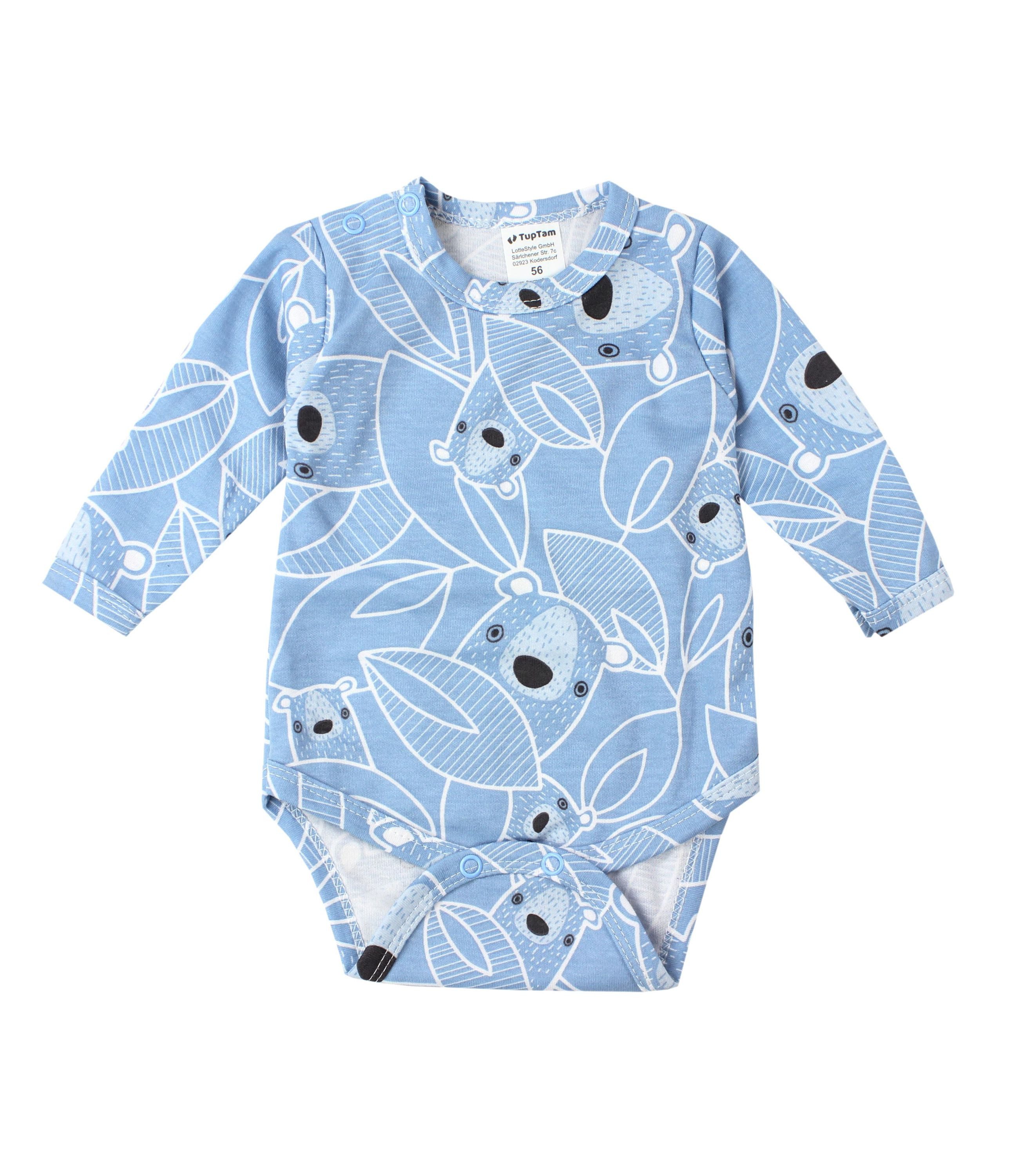 TupTam Langarmbody TupTam Jungen Baby Body Langarm Unifarben 5er Pack