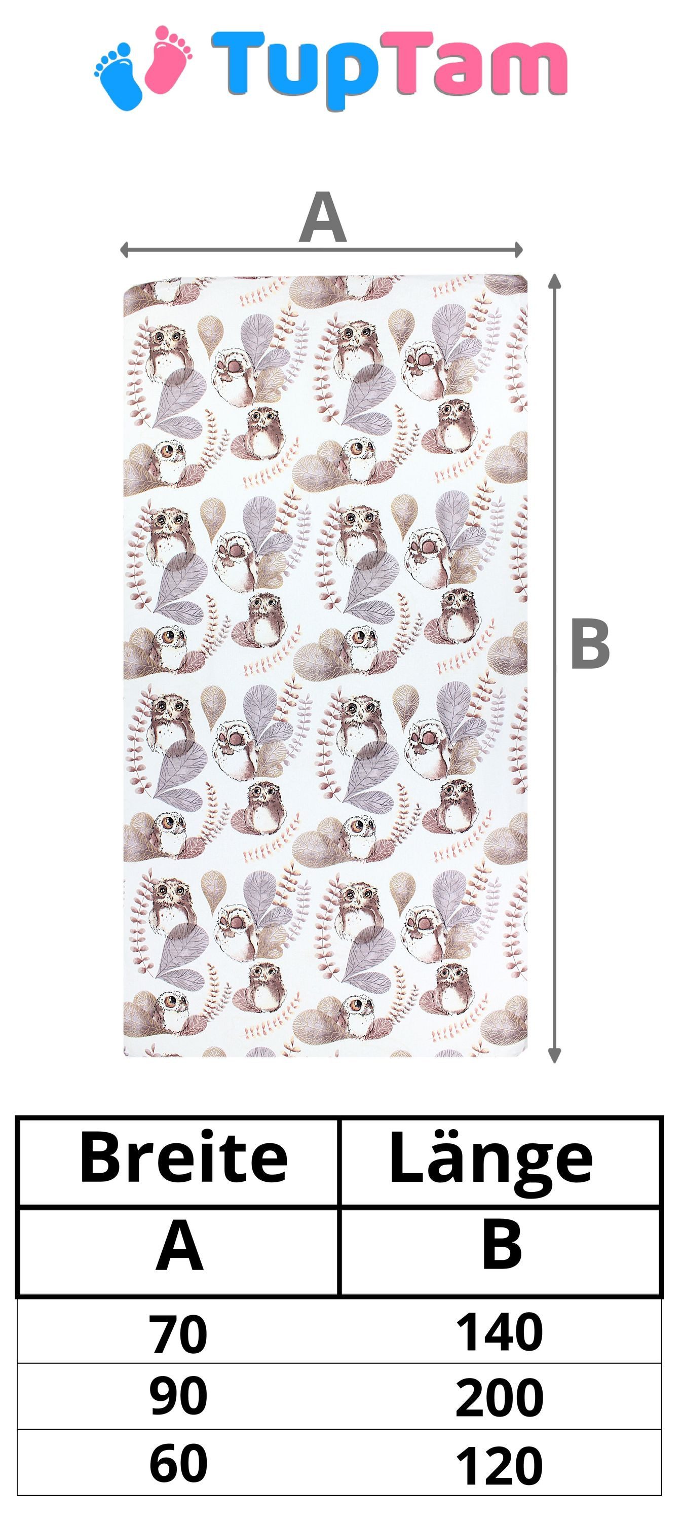 TupTam Spannbettlaken Baby Spannbettlaken Kinder Spannbetttuch günstig online kaufen