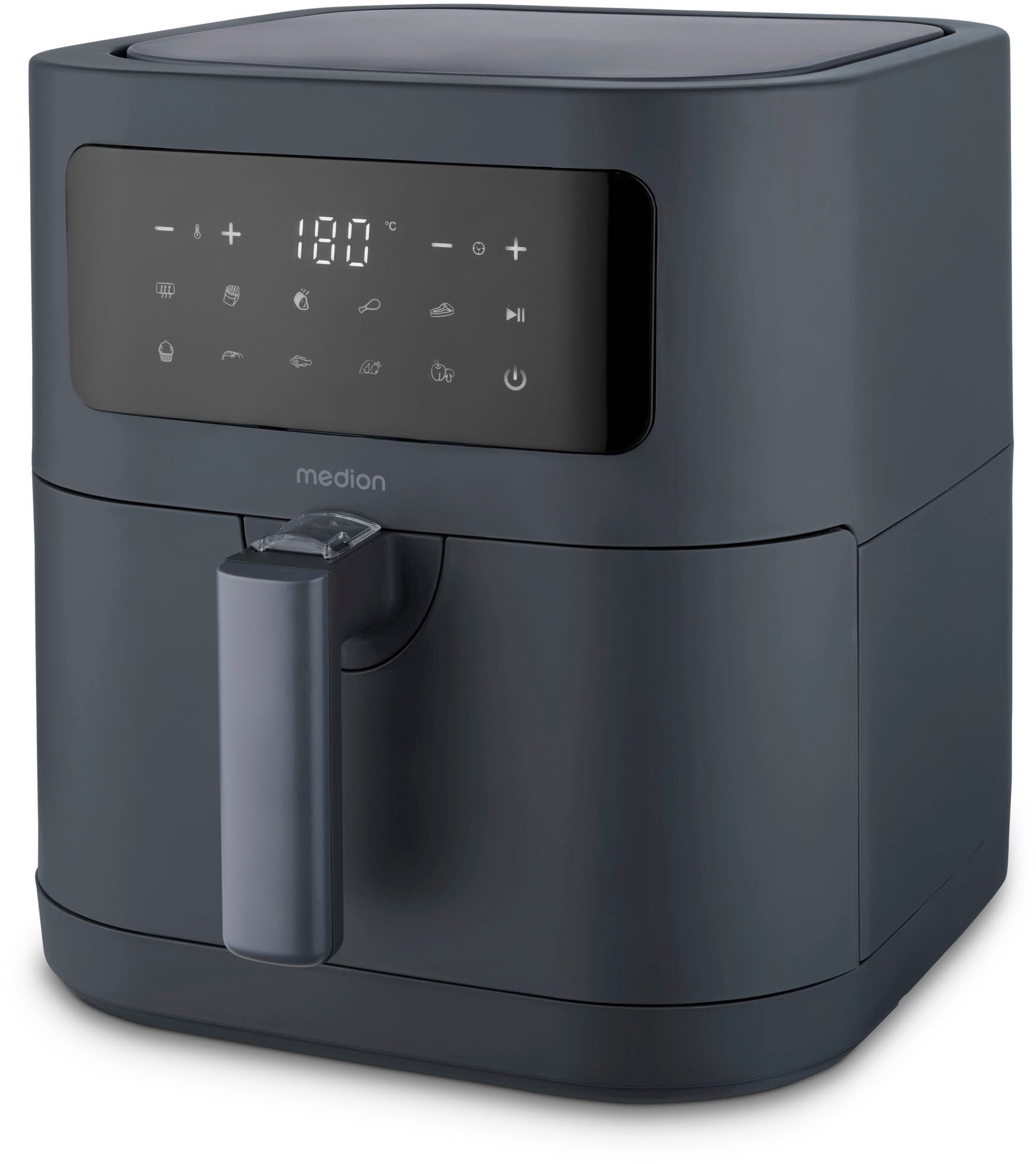 Medion® Heißluftfritteuse MD 11740, 2000 W, digitales Bedienfeld, 9 Automatikprogramme