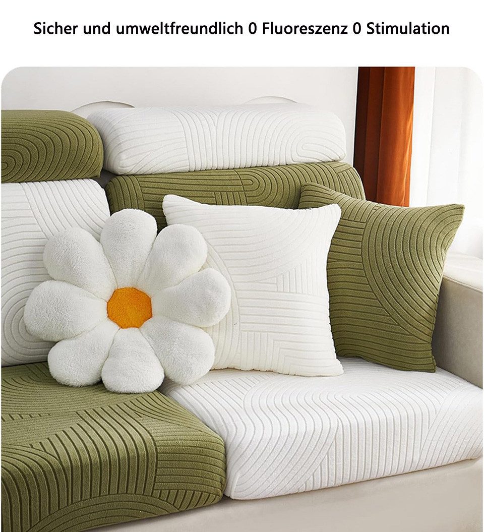 Minicloss Sofahusse Sofa Sitzbezüge Schonbezug, Elastic Stretch Sofasitzbezug, mit elastischer Unterseite, Couchbezug