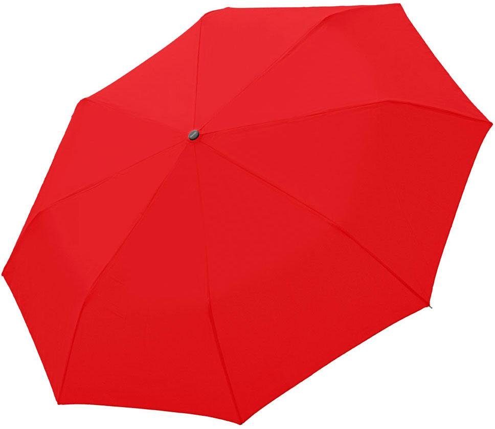 Taschenregenschirm doppler® uni Fiber Magic, red