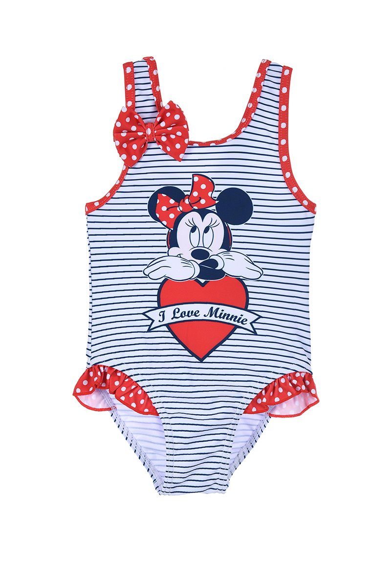 Disney Minnie Mouse Badeanzug Mädchen Schwimmanzug Bademode Dunkel-Blau