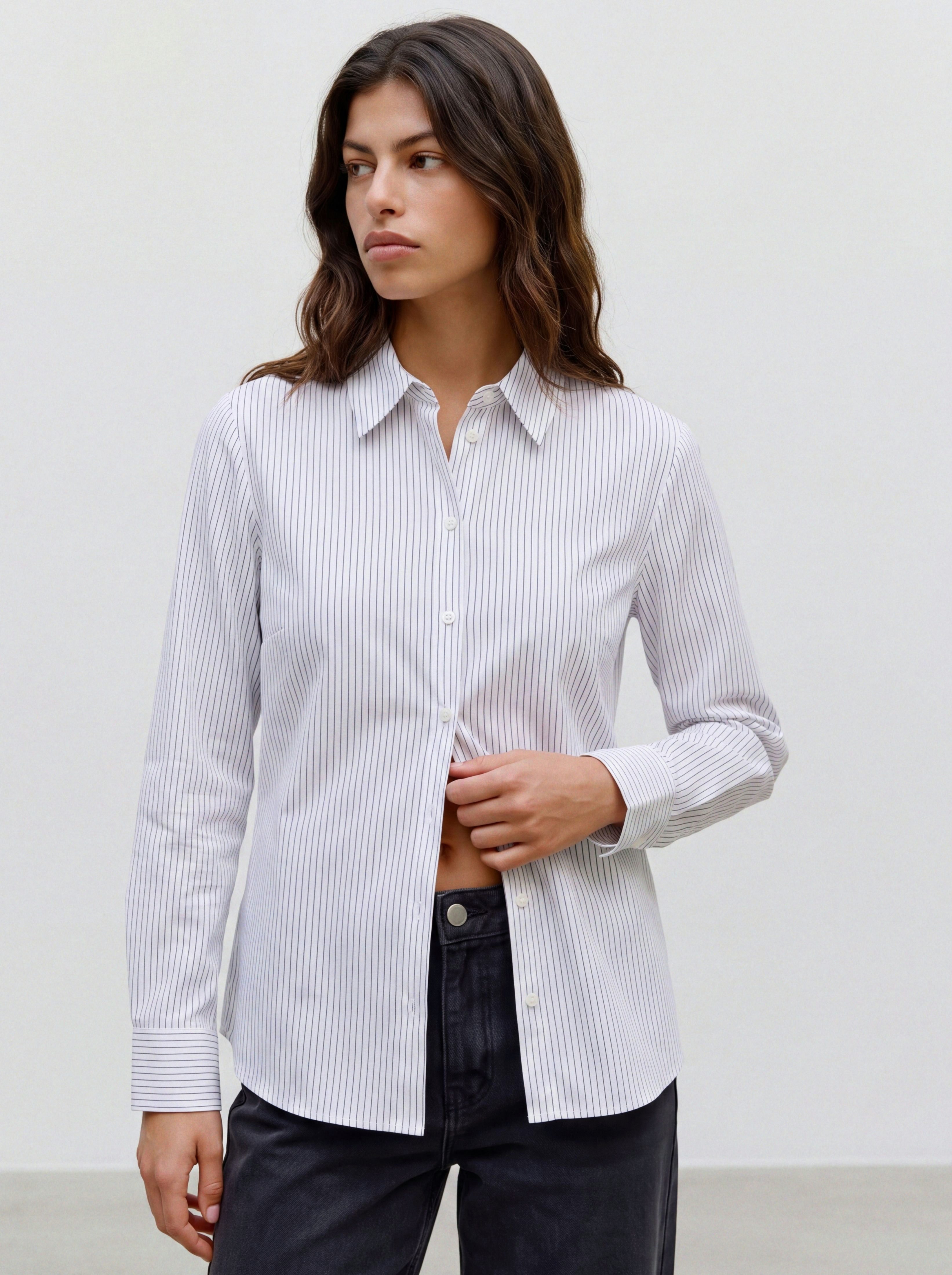 Vero Moda Langarmbluse VMSOPHIE LS SHIRT WVN NOOS Baumwollmischung, regular fit