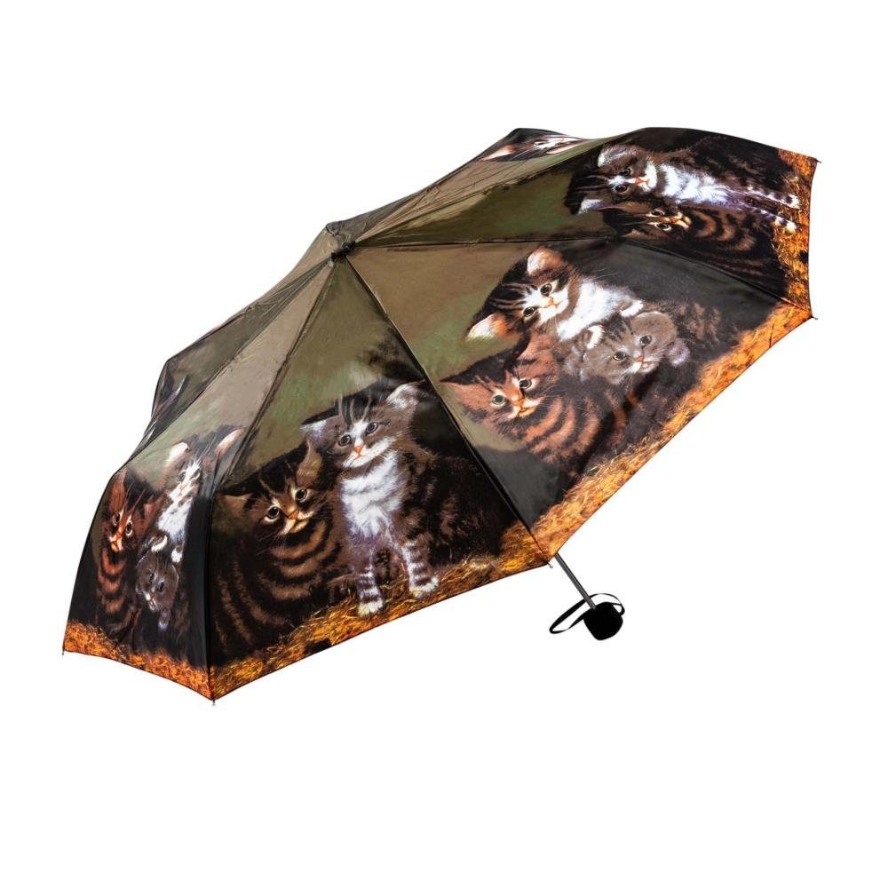 Luckyweather not just any other day Taschenregenschirm Regenschirm Motiv FOUR KITTENS Taschenschirm