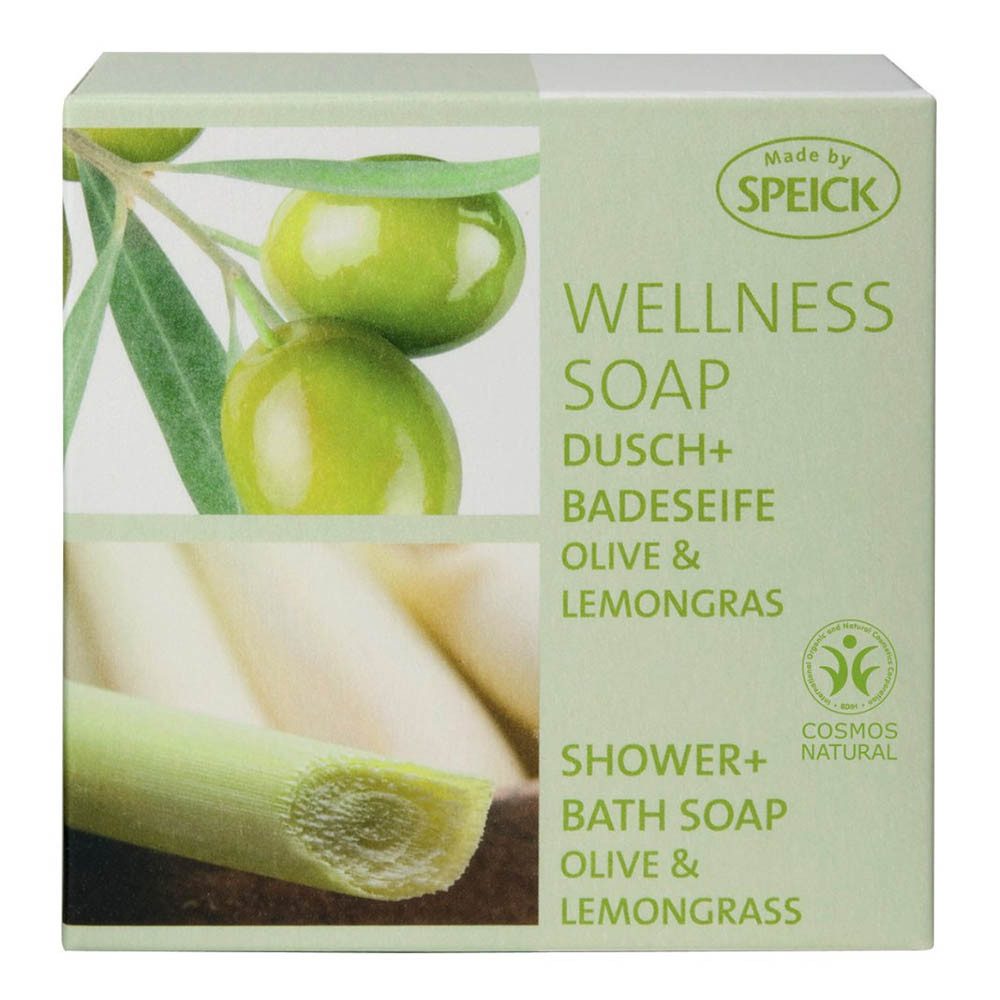 Speick Naturkosmetik GmbH & Co. KG Feste Duschseife Wellness Soap - Olive + Lemongras 200g