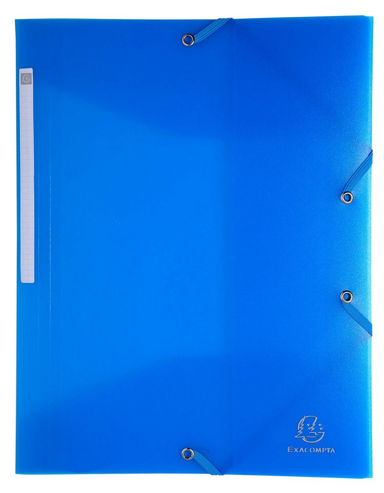 Thumbnail - EXACOMPTA Organisationsmappe 25x Sammelmappe + 3 Klappen, Gummizug PP, 12x16cm, sortiert, 50889E, Sammelmappen 3 Klappen...