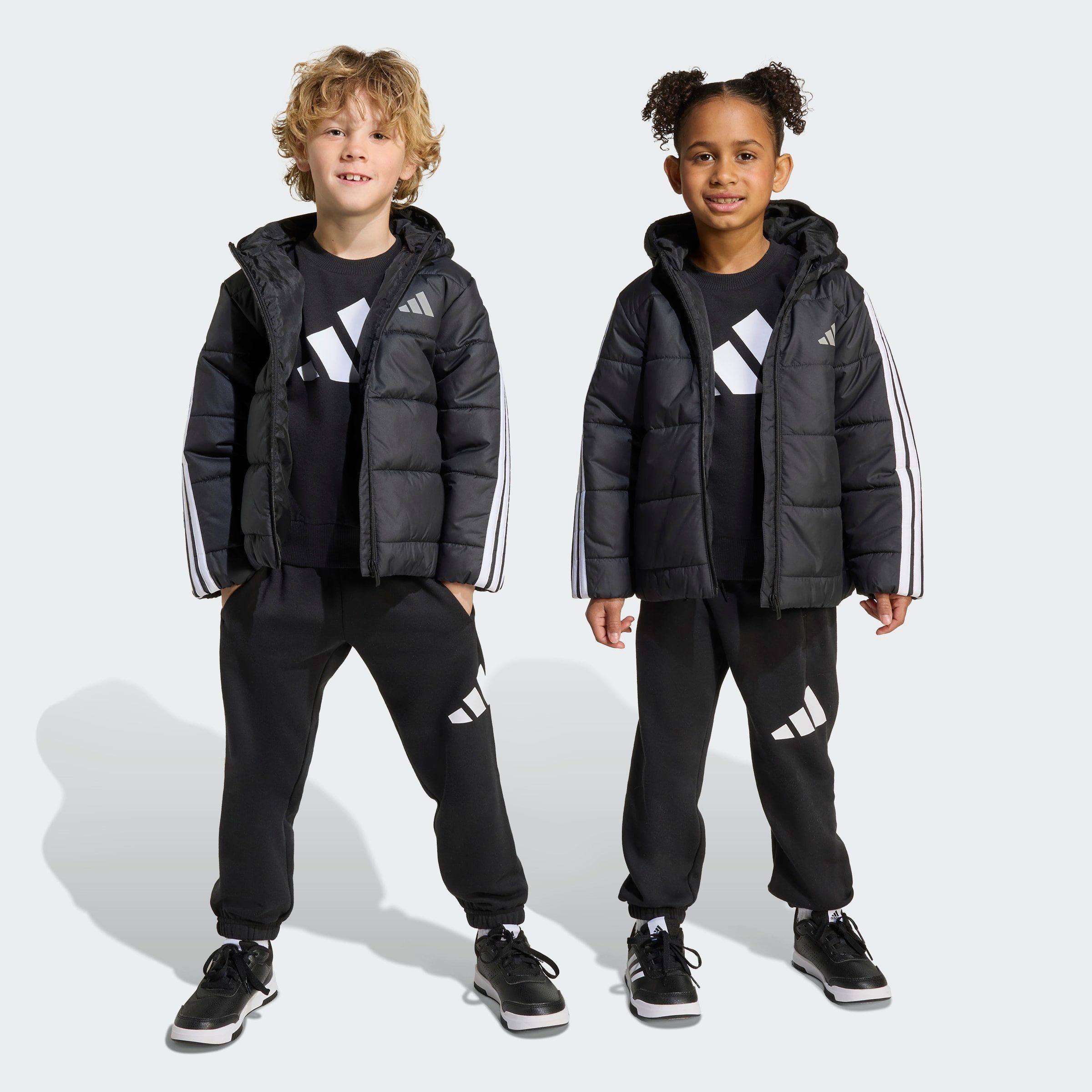 adidas Sportswear Winterjacke LK ESS 3S JKT für Kinder, mit Reißverschluss, leichtes Material