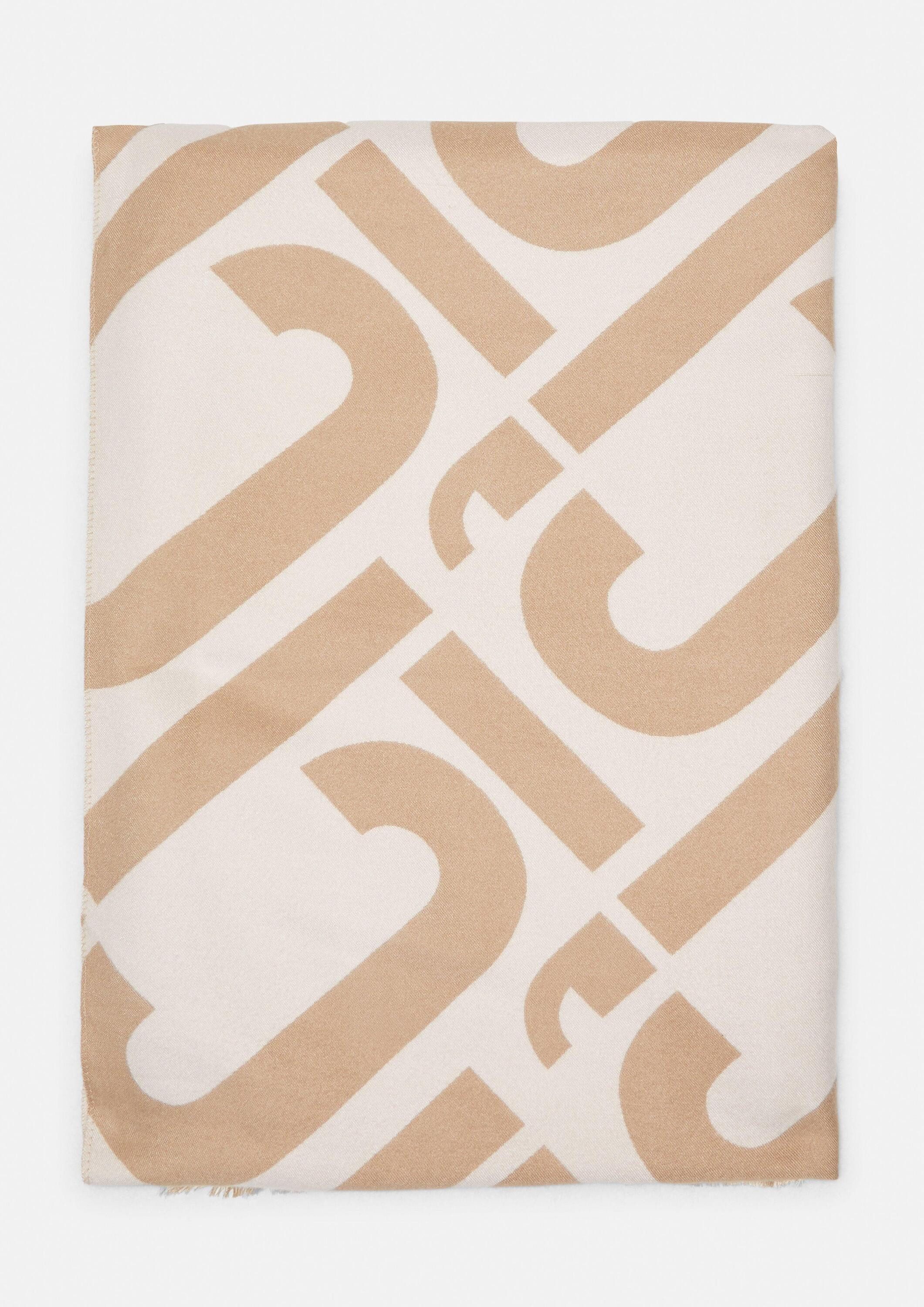 comma Schal Tuch, Doubleface-Schal mit Logo-Muster günstig online kaufen