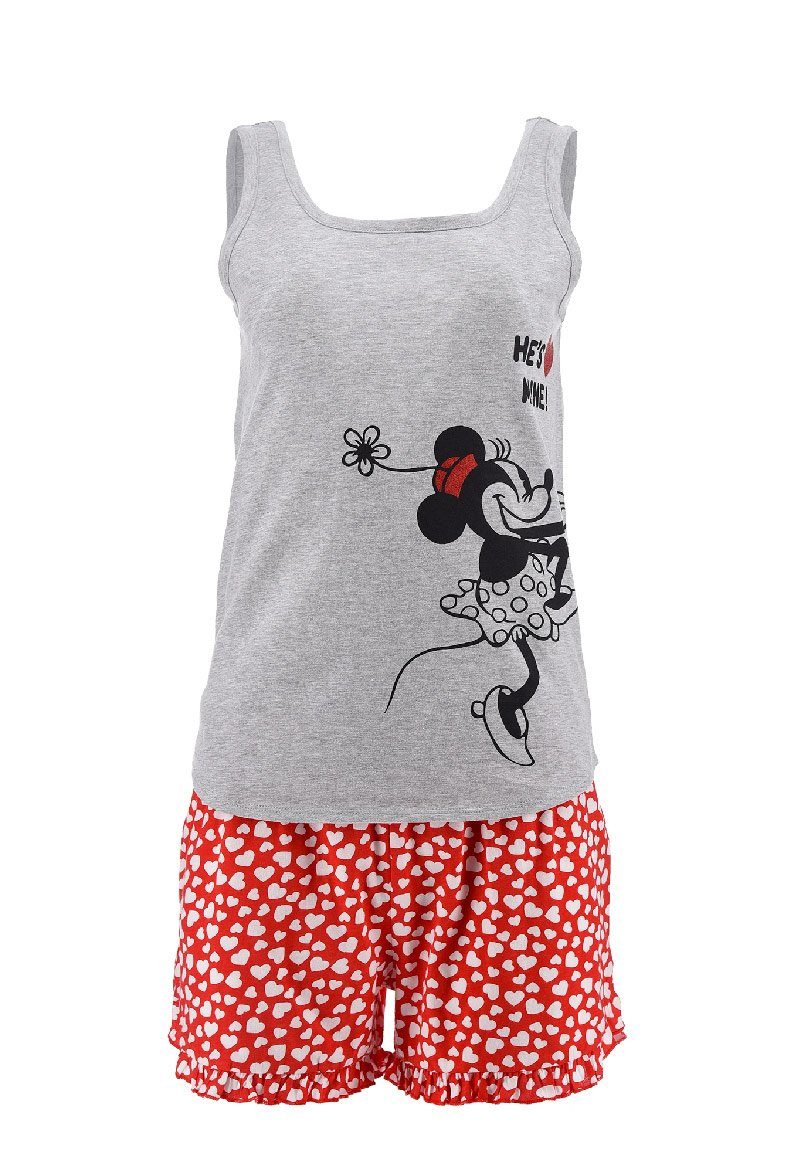 Disney Minnie Mouse Shorty »Damen Pyjama Schlaf-Set ärmellos Tank-Top und  Shorts« (2 tlg) Mini Maus online kaufen | OTTO
